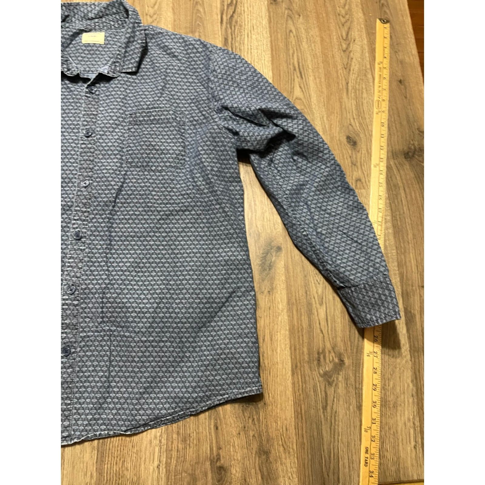Vintage Method Shirt Men’s XL Blue Button Up Long Sleeve Pocket Shirt Size US XL / EU 56 / 4 - 4 Thumbnail