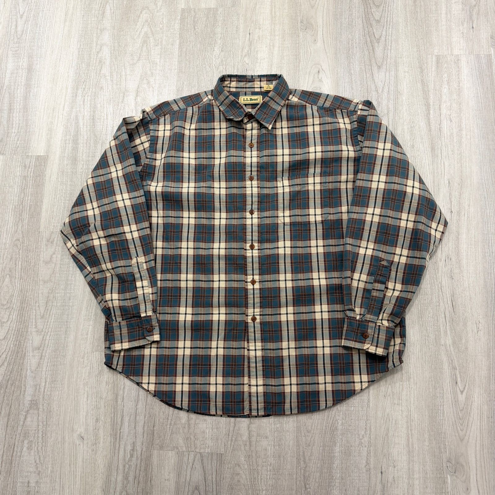L.L. Bean Vintage LL Bean Flannel Shirt Men's Extra Large Plaid Button Size US XL / EU 56 / 4 - 1 Thumbnail