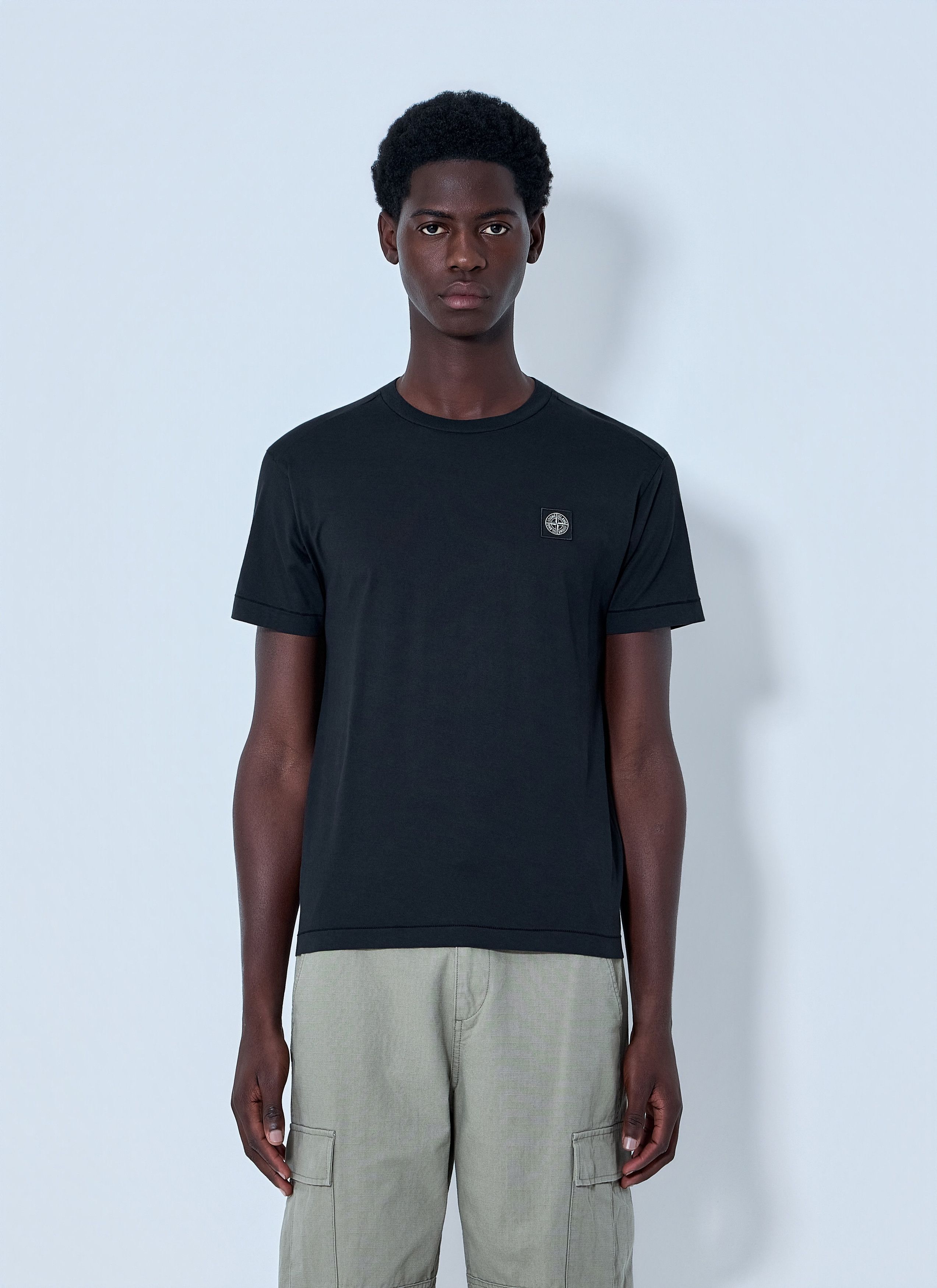 Stone Island Cotton Jersey Logo T-Shirt Size US XL / EU 56 / 4 - 1 Thumbnail