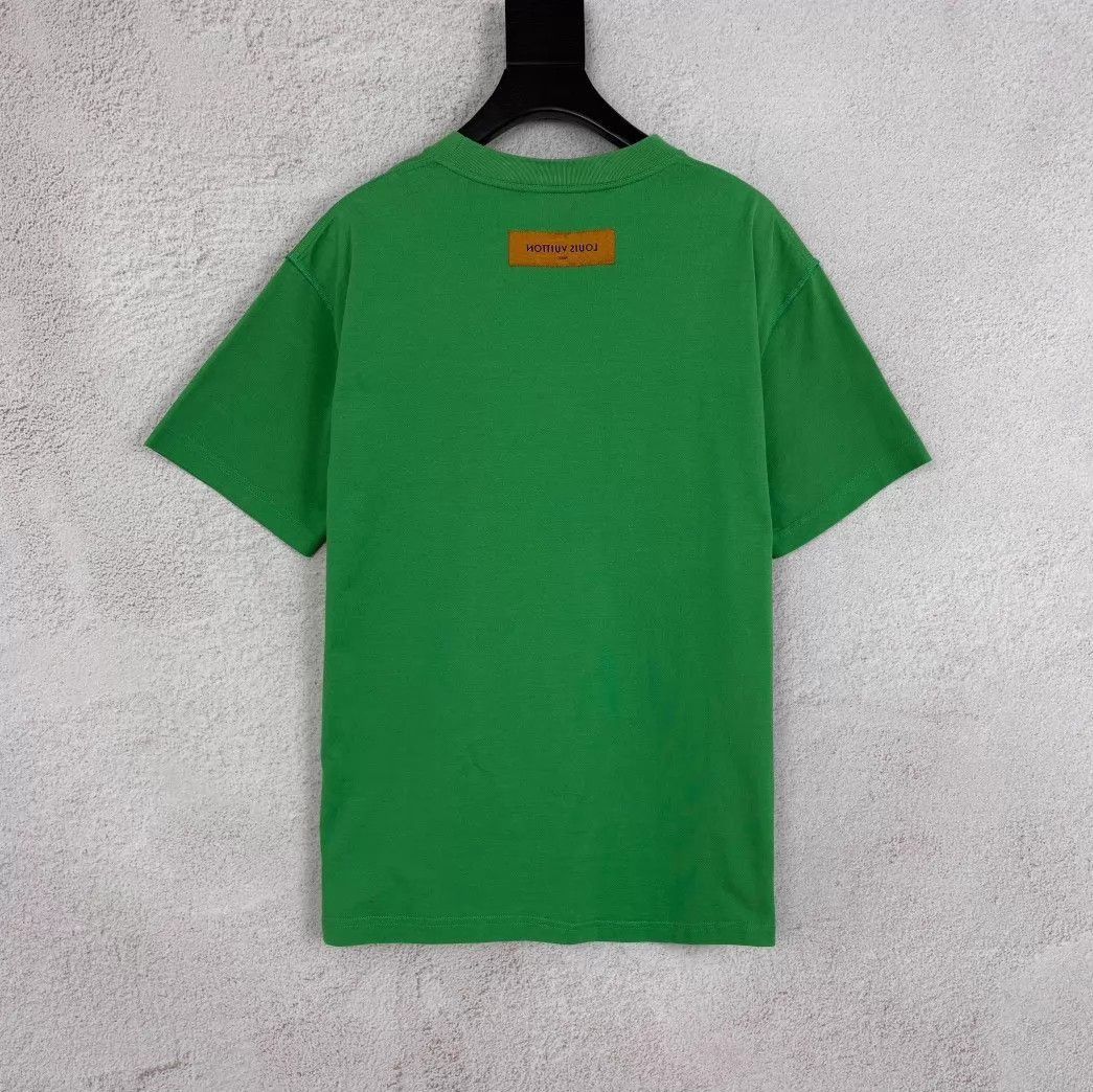 Louis Vuitton Green Short Sleeve Crew Neck T-Shirt Size US M / EU 48-50 / 2 - 2 Thumbnail