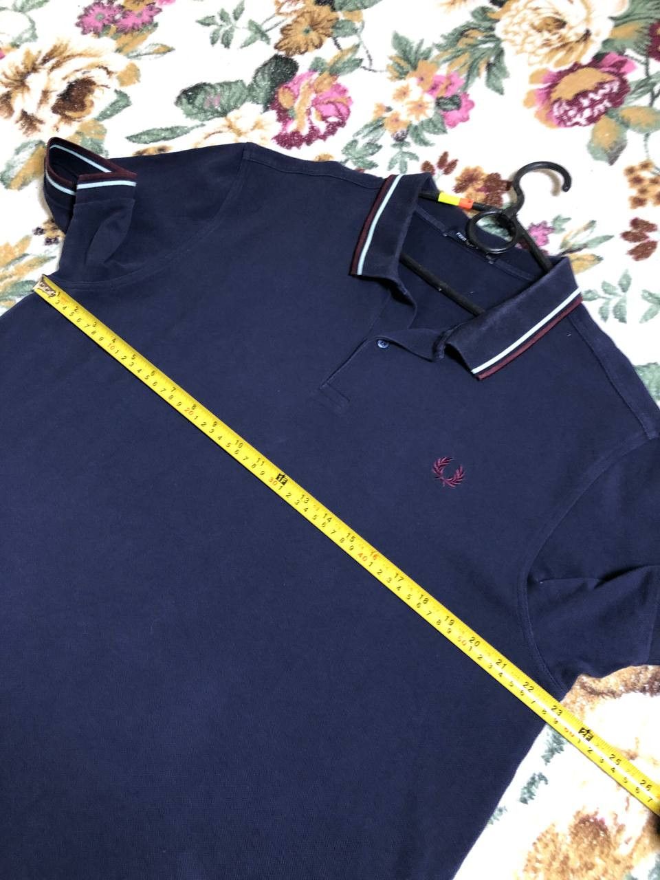 Fred Perry Fred Perry Men’s Polo Shirt Large L Embroidered Logo Navy Size US XXL / EU 58 / 5 - 4 Thumbnail