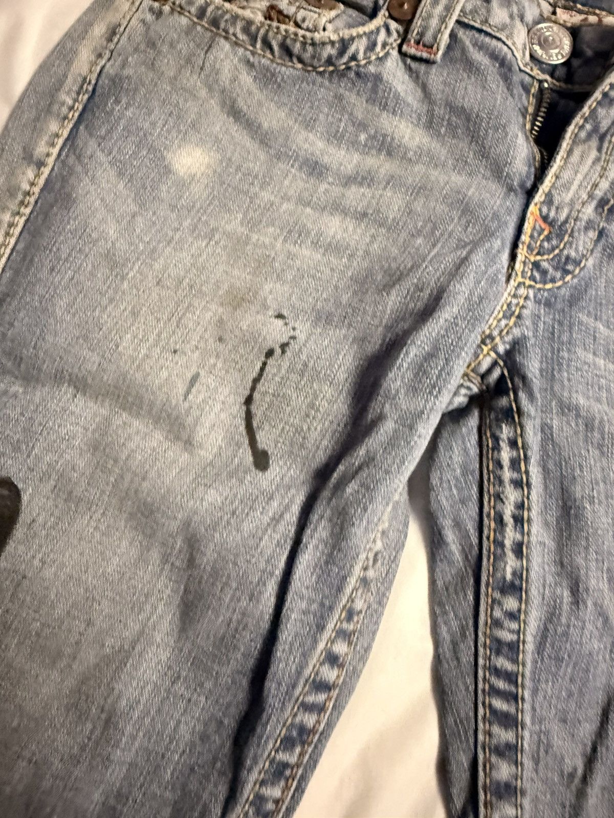 True Religion × Vintage Rainbow True Religion Jeans Real Vintage Y2K Bobby Big T Cut Size 31" - 20 Thumbnail