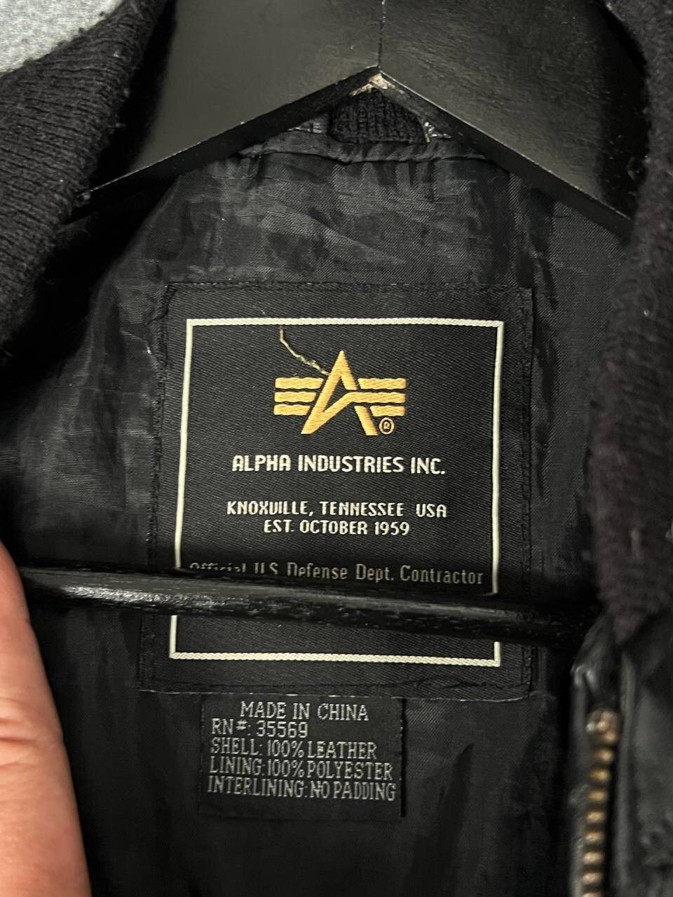 Alpha Industries Vintage Alpha Industries Grunge Vibe Leather Bomber Jacket Size S / US 4 / IT 40 - 7 Thumbnail