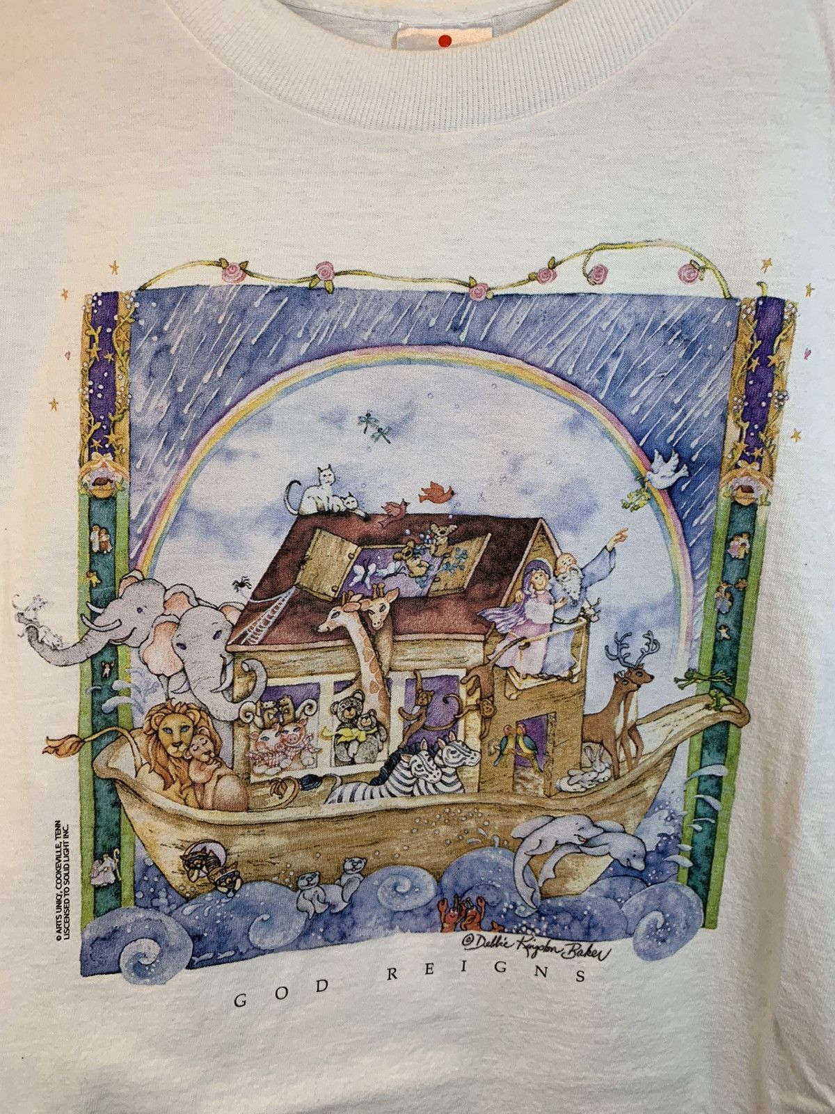 Vintage RARE* Vintage Noah’s Ark Jesus Christian Single Stitch Shirt Size US L / EU 52-54 / 3 - 2 Thumbnail