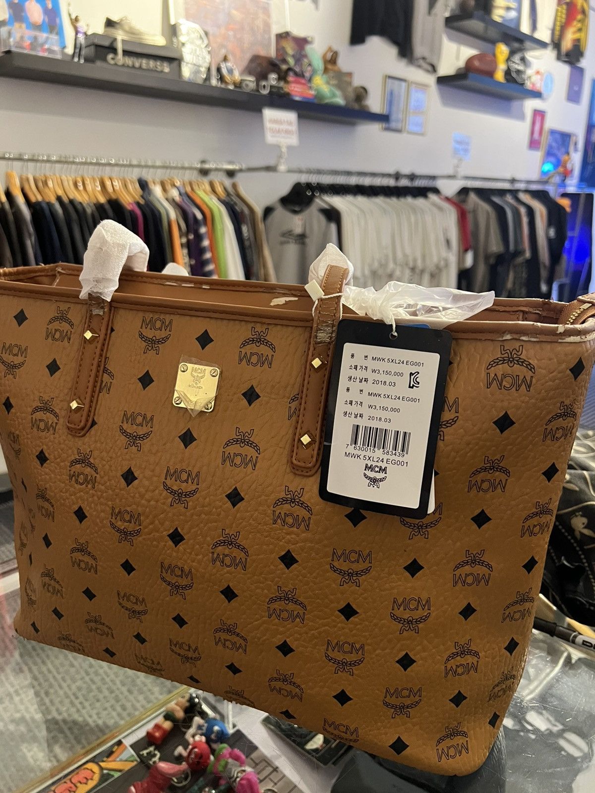 MCM MCM Top-Zip Shopper Tote Bag Size ONE SIZE - 8 Thumbnail