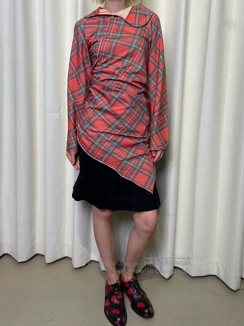 Comme des Garcons Comme Des Garcons Plaid Twist Drunkard Top Size XS / US 0-2 / IT 36-38 - 3 Thumbnail