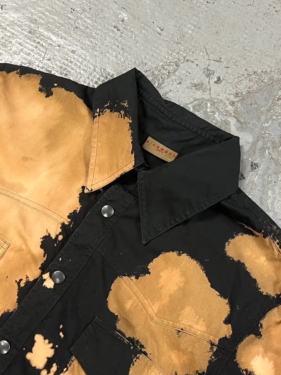 John Richmond Richmond Black & Beige Bleached Effect Shirt Size US M / EU 48-50 / 2 - 5 Thumbnail