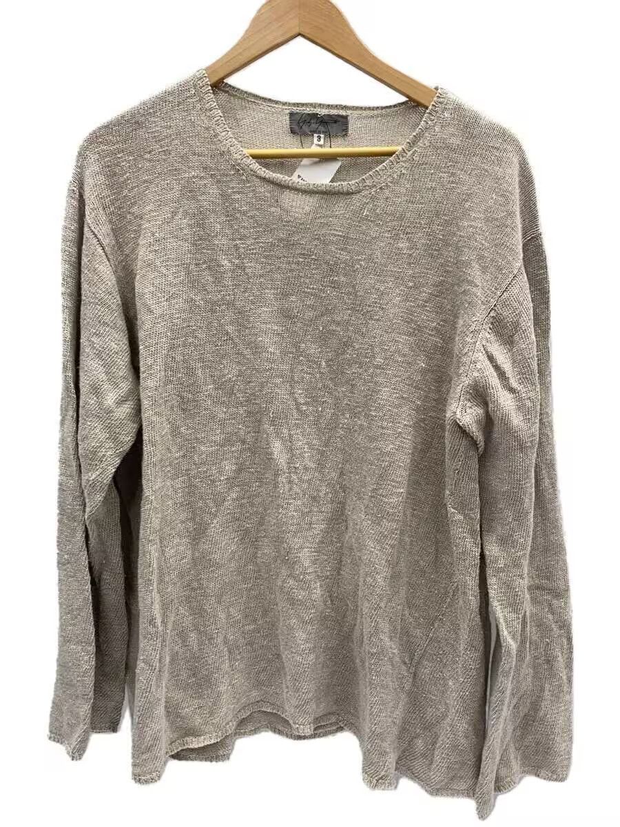 yohji yamamoto POUR HOMME Linen/BEG Knitwear/Sweaters