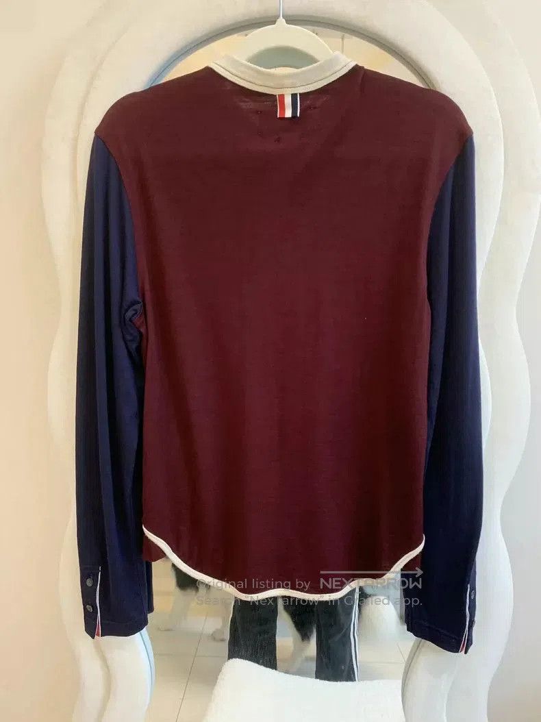 Thom Browne Thom Browne Red Blue Long Sleeve Top . Size US S / EU 44-46 / 1 - 3 Thumbnail