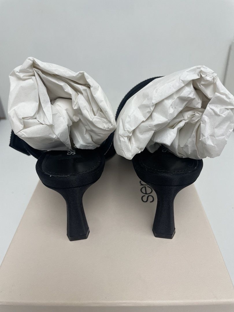 Sergio Rossi SERGIO ROSSI Paris Satin Mules Size US 6 / IT 36 - 9 Thumbnail