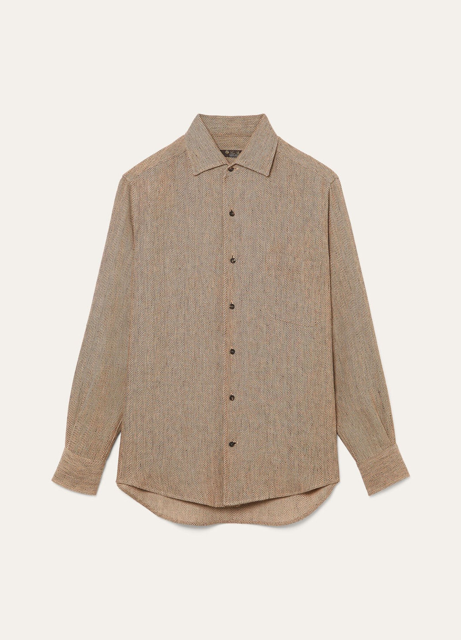 Loro Piana o1srvl11e0526 FAP3874 André Shirt in Brown Size M / US 6-8 / IT 42-44 - 1 Thumbnail