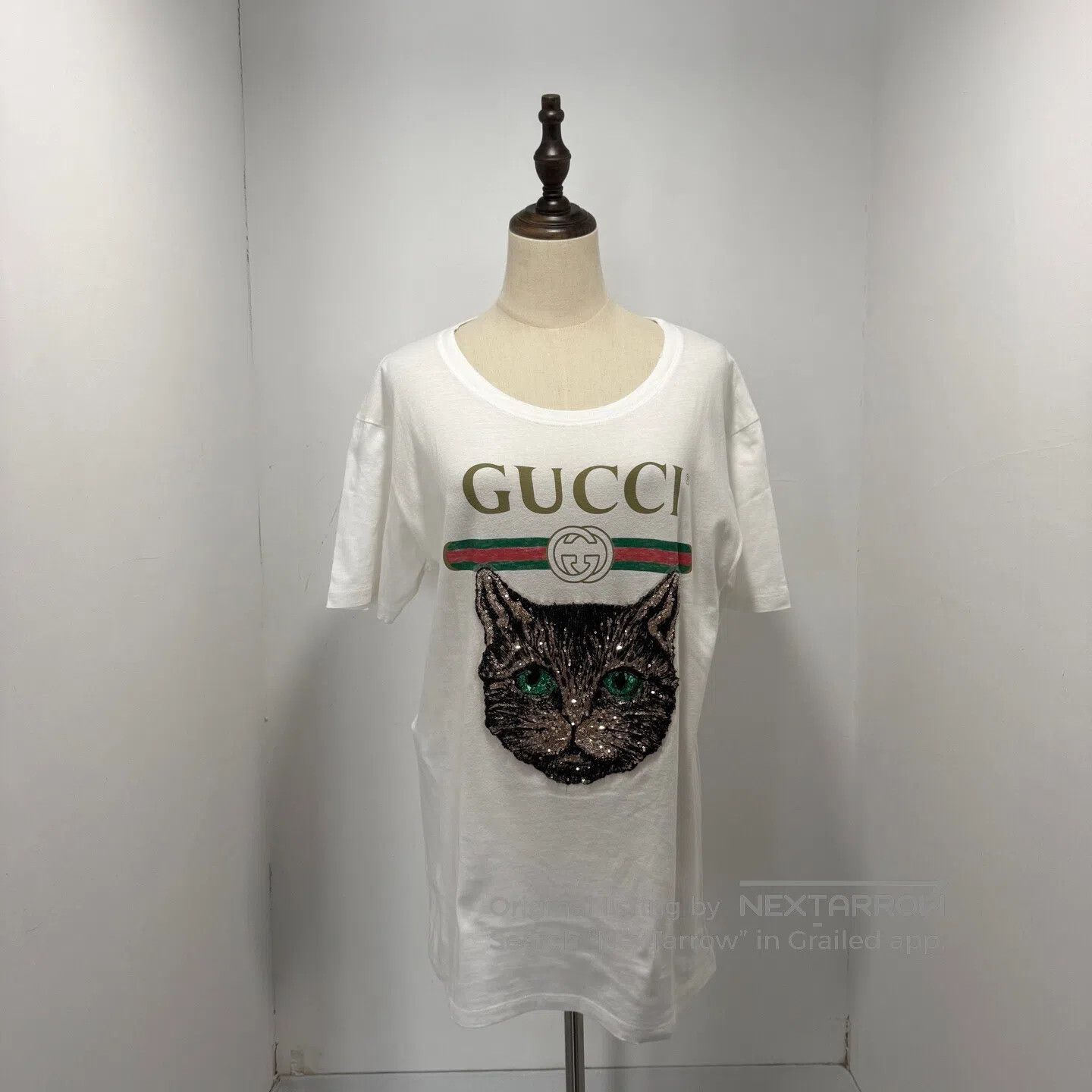 Gucci Guicci Cat short-sleeve with belt| Size US S / EU 44-46 / 1 - 1 Thumbnail