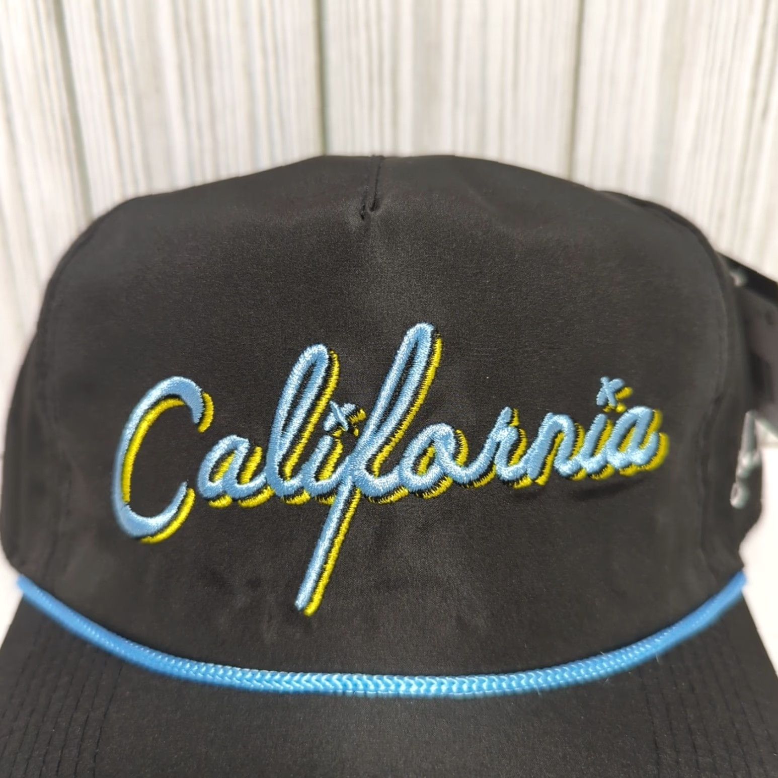 Vintage Bad Birdie Golf Hat Cap Snap Back California Blue Yellow Black Rope Trucker Cap Men One Size Black Size ONE SIZE - 2 Thumbnail