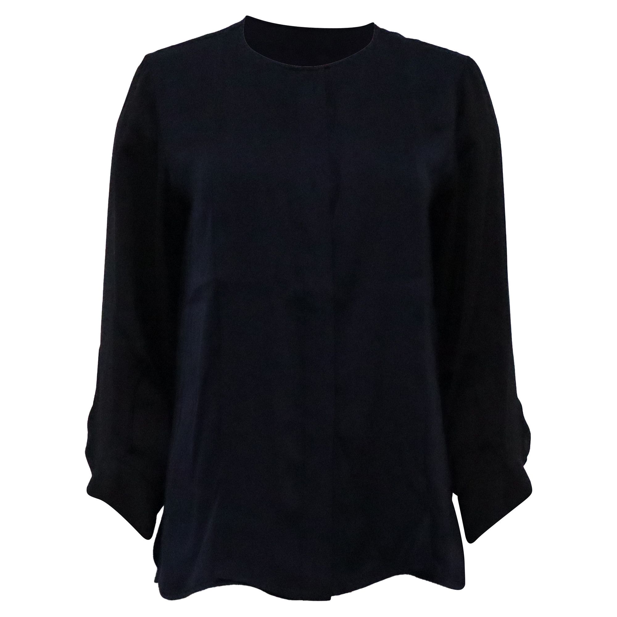 Stella McCartney Stella McCartney Blouse in Navy Blue Silk Size XXS / US 00 / IT 34 - 1 Thumbnail