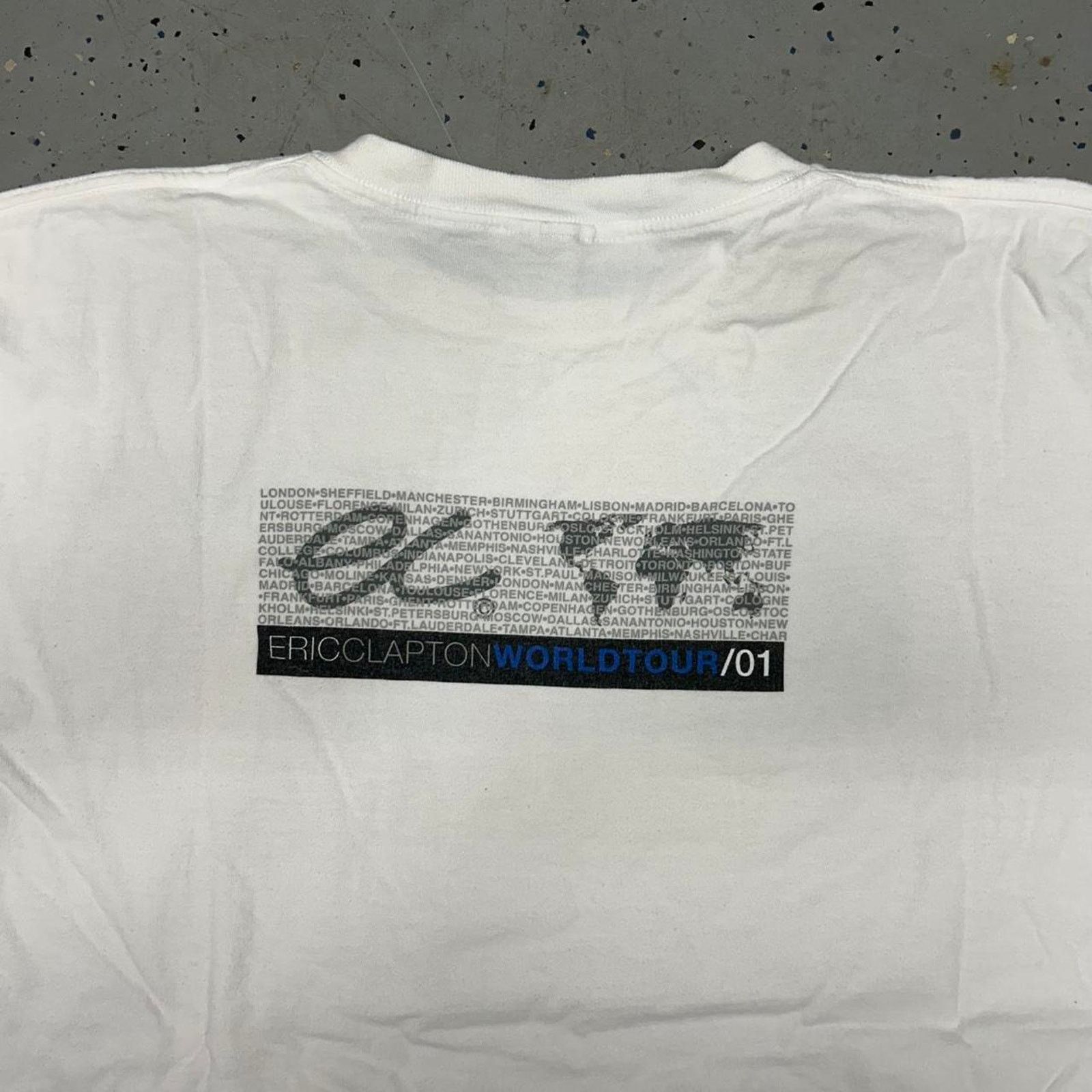Other White Eric Clapton World Tour 2001 cotton t-shirt Size US XXL / EU 58 / 5 - 7 Thumbnail