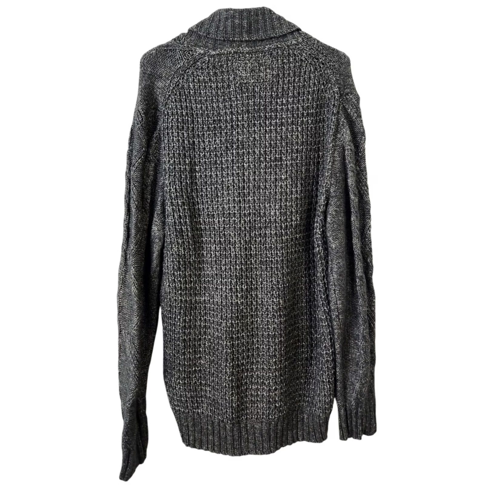 Weatherproof Weatherproof Mens Sweater L Cable-Knit Pullover Long Sleeve Gray-Green Size US L / EU 52-54 / 3 - 2 Thumbnail