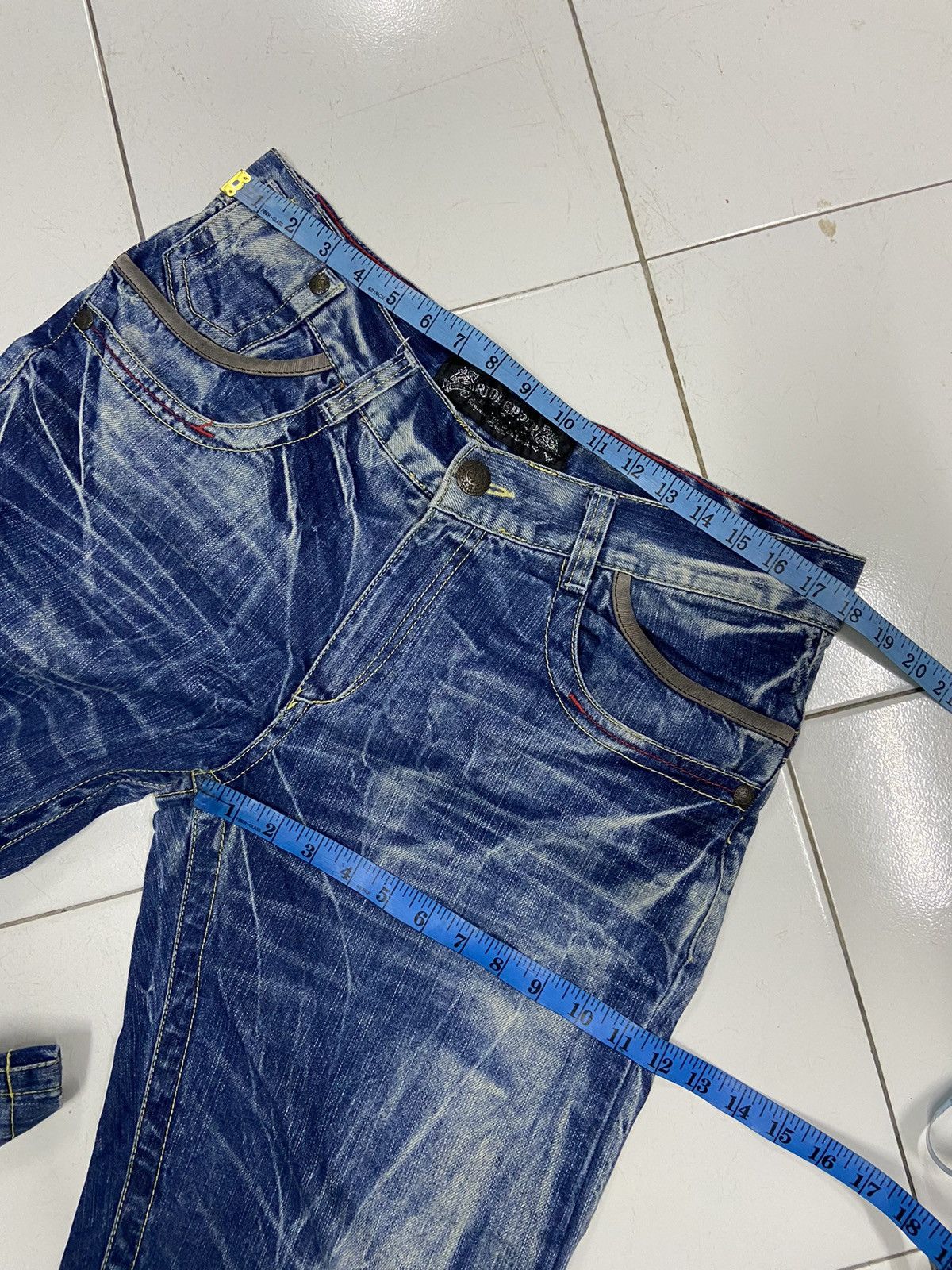 Japanese Brand RED PEPPER STYLE PROJECT DENIM FLARE JEANS Size US 36 / EU 52 - 15 Thumbnail
