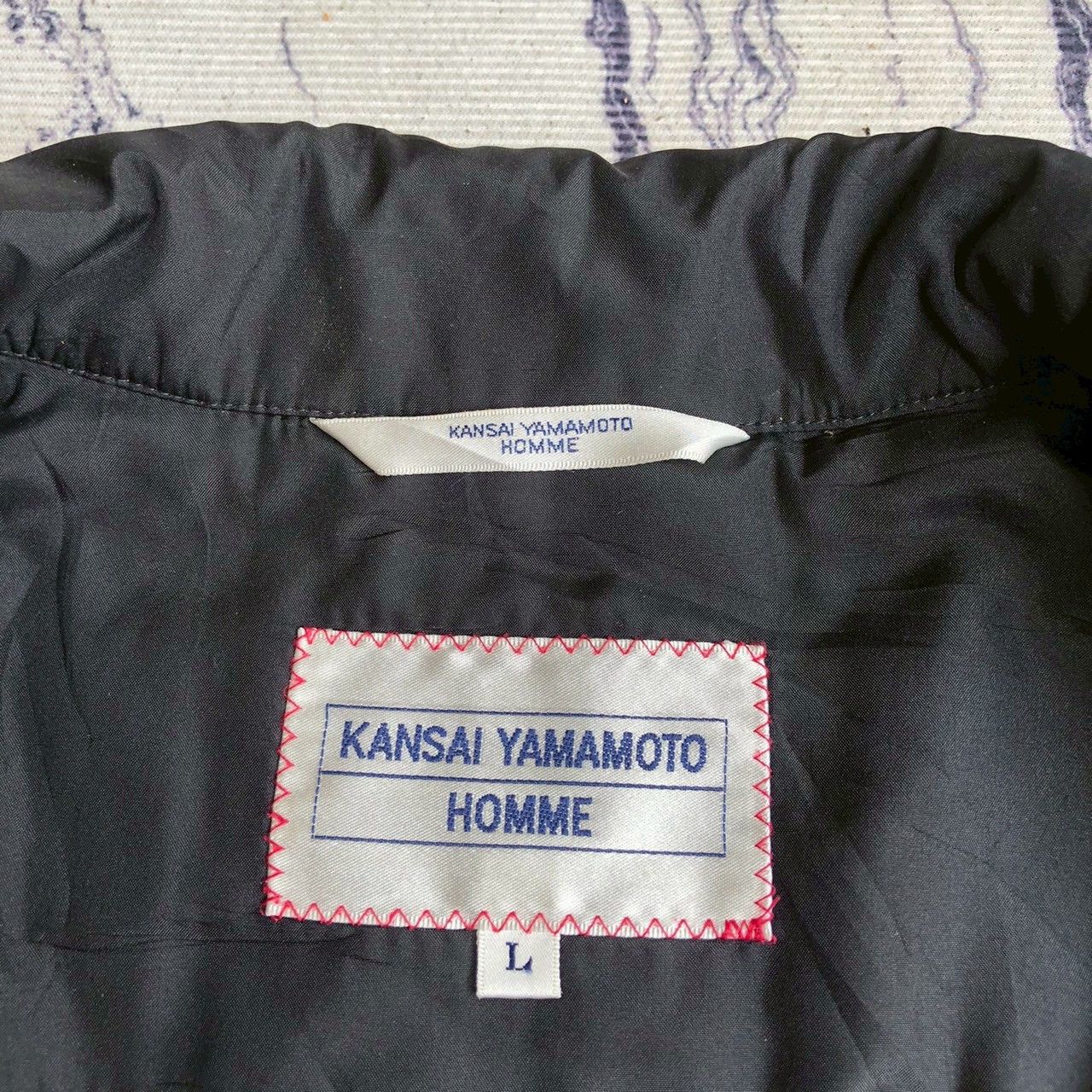 Kansai Yamamoto Vintage Kansai Yamamoto Homme Padded Coat Black Size US L / EU 52-54 / 3 - 7 Thumbnail