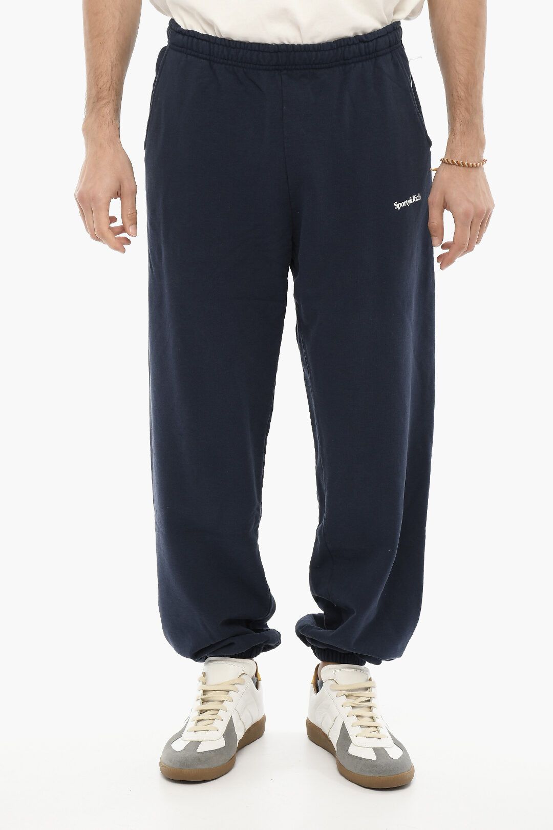 image of Sporty Rich Og1Mm0524 Cotton Sweatpants & Joggers In Blue, Men's (Size 32)