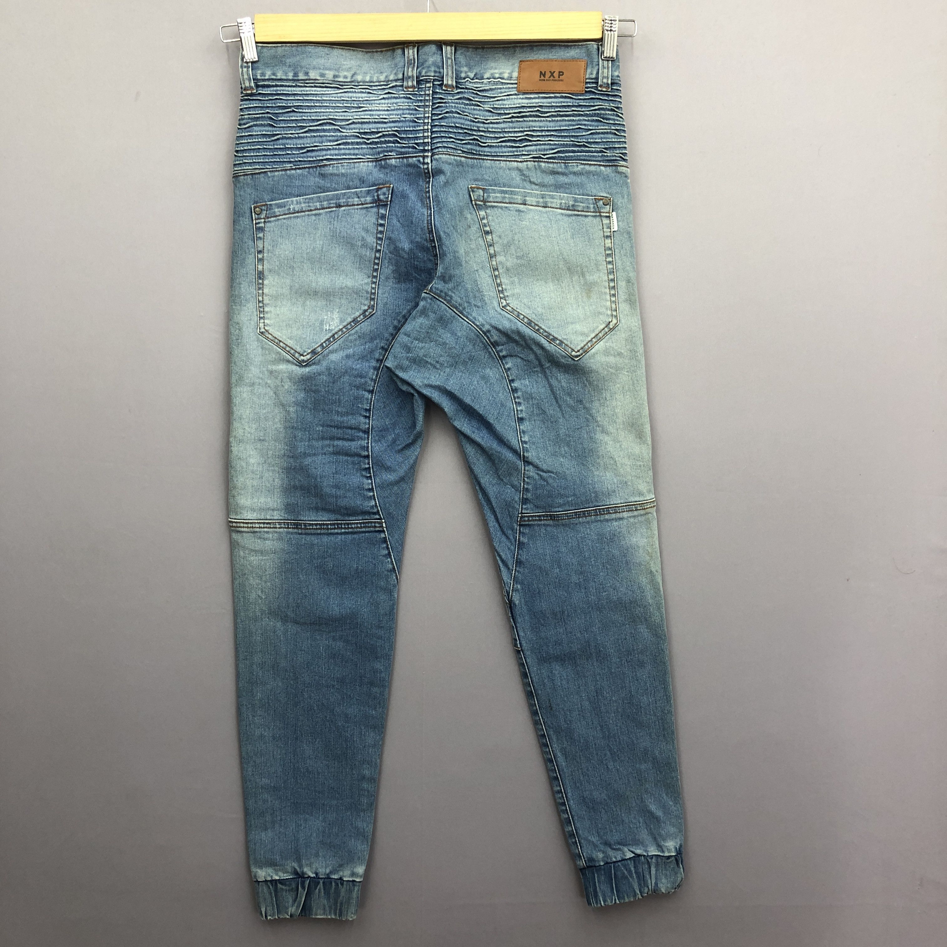 Japanese Brand Vintage Japanese Jogger NXP Distressed Jeans Denim Pant. Size US 34 / EU 50 - 2 Thumbnail