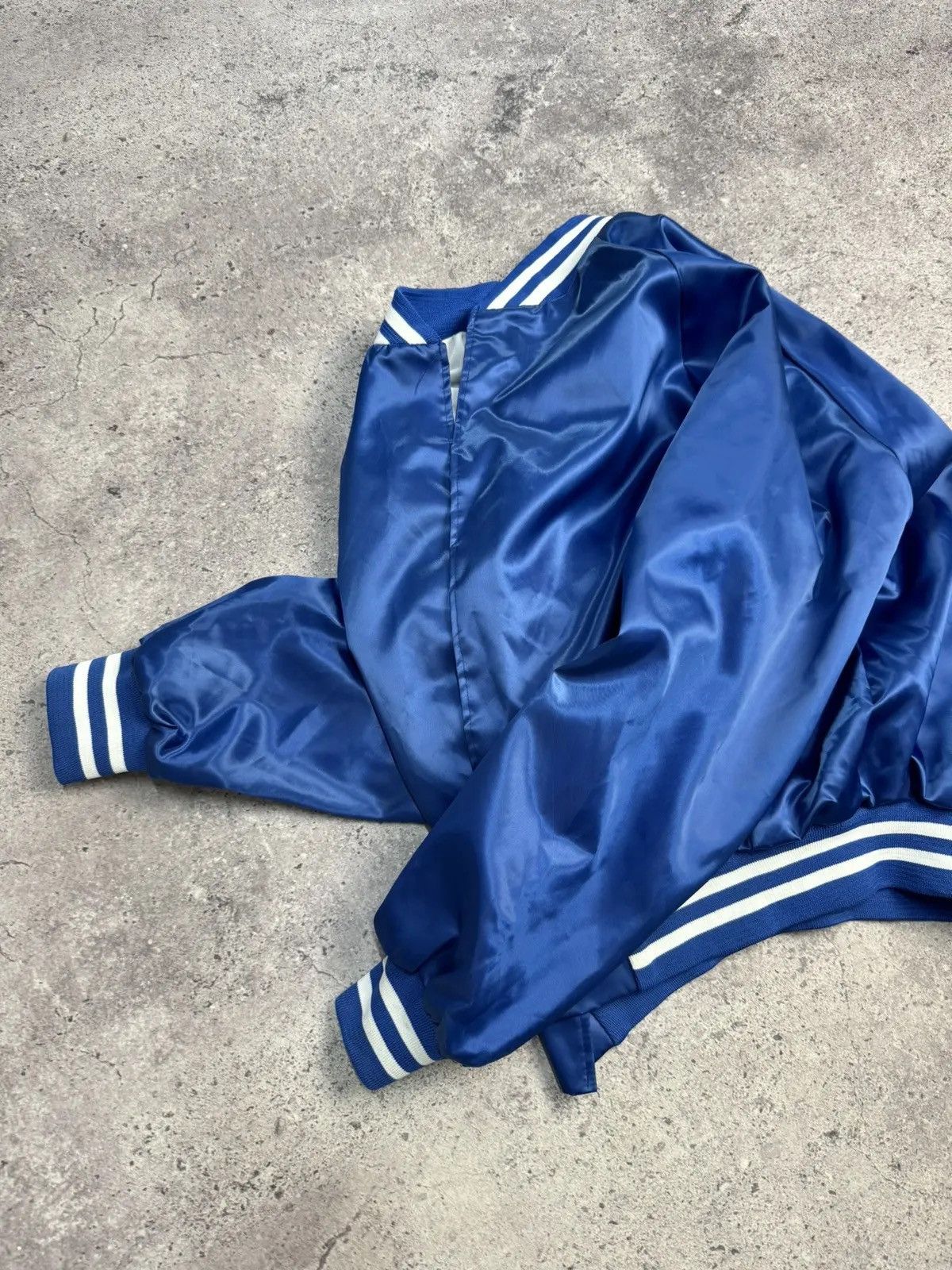 Chalk Line Vintage Chalk Line nylon bomber Y2K Blue Satin Bomber Jacket Size US M / EU 48-50 / 2 - 8 Thumbnail