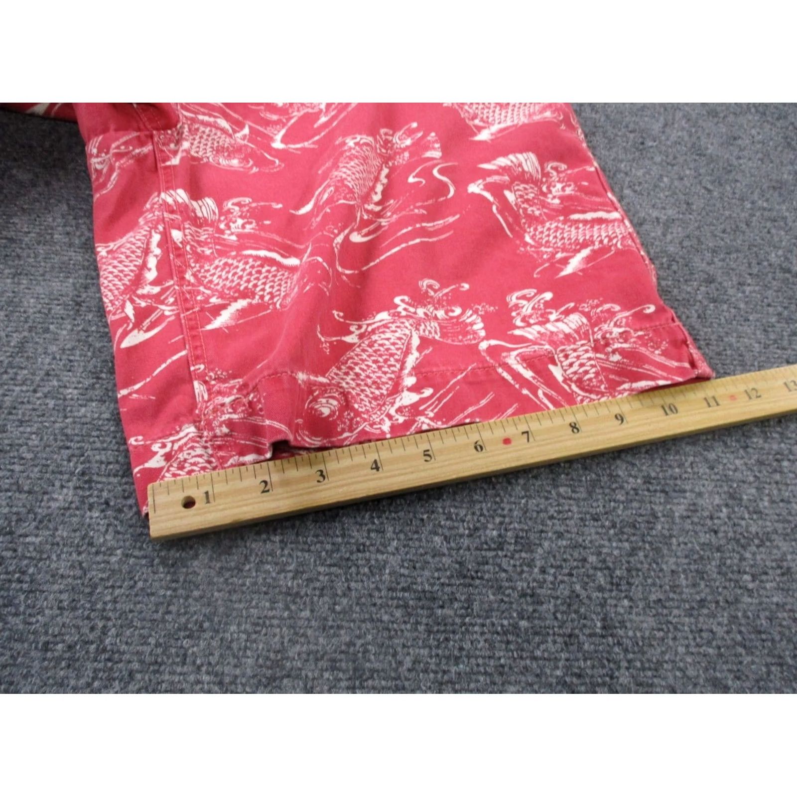 Polo Ralph Lauren Polo Ralph Lauren Shorts Men 36 Red Golf Fish Print Logo Preppy Relaxed Pony Size US M / EU 48-50 / 2 - 4 Thumbnail