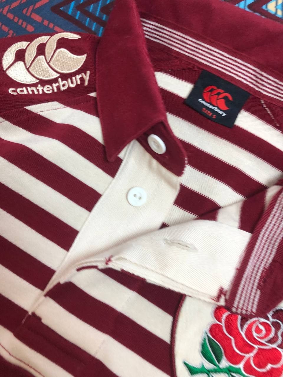 Canterbury of New Zealand Vintage Canterbury Rugby England Jersey Long Sleeve Size US S / EU 44-46 / 1 - 14 Thumbnail