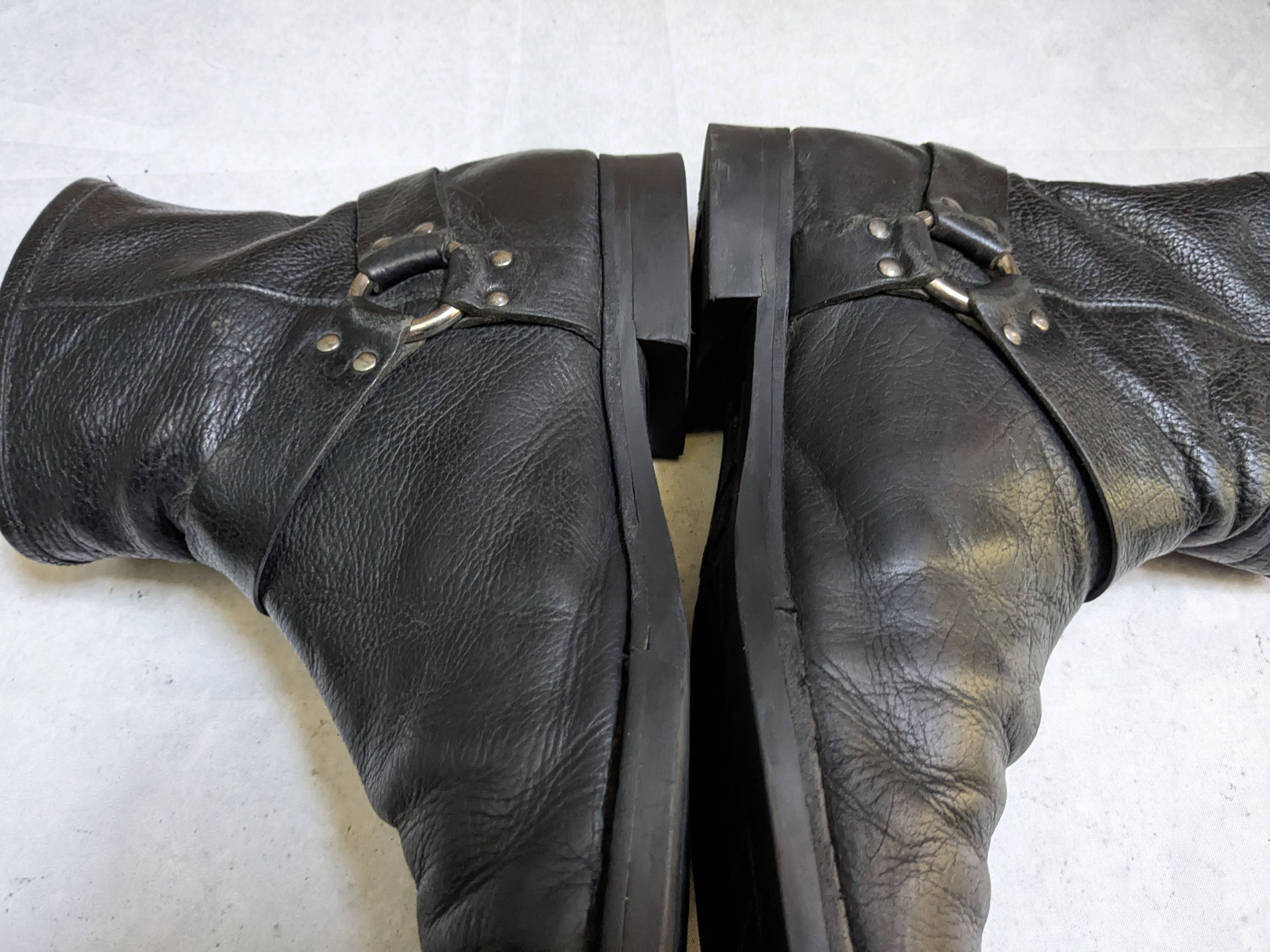 Frye Frye Harness Boots Black 13 D Back Zip Leather Size US 13 / EU 46 - 14 Thumbnail