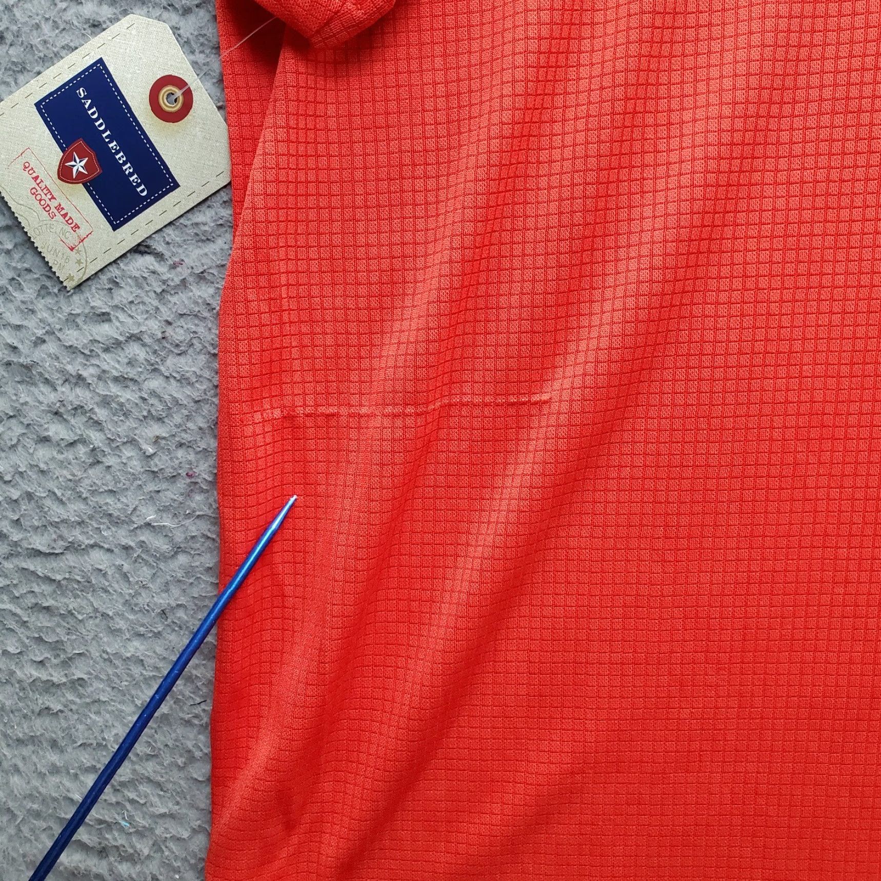 Vintage Saddlebred Polo Shirt Men 3X Orange Relaxed Fit Short Sleeve Collared Popover Shirt Size US XXL / EU 58 / 5 - 5 Thumbnail