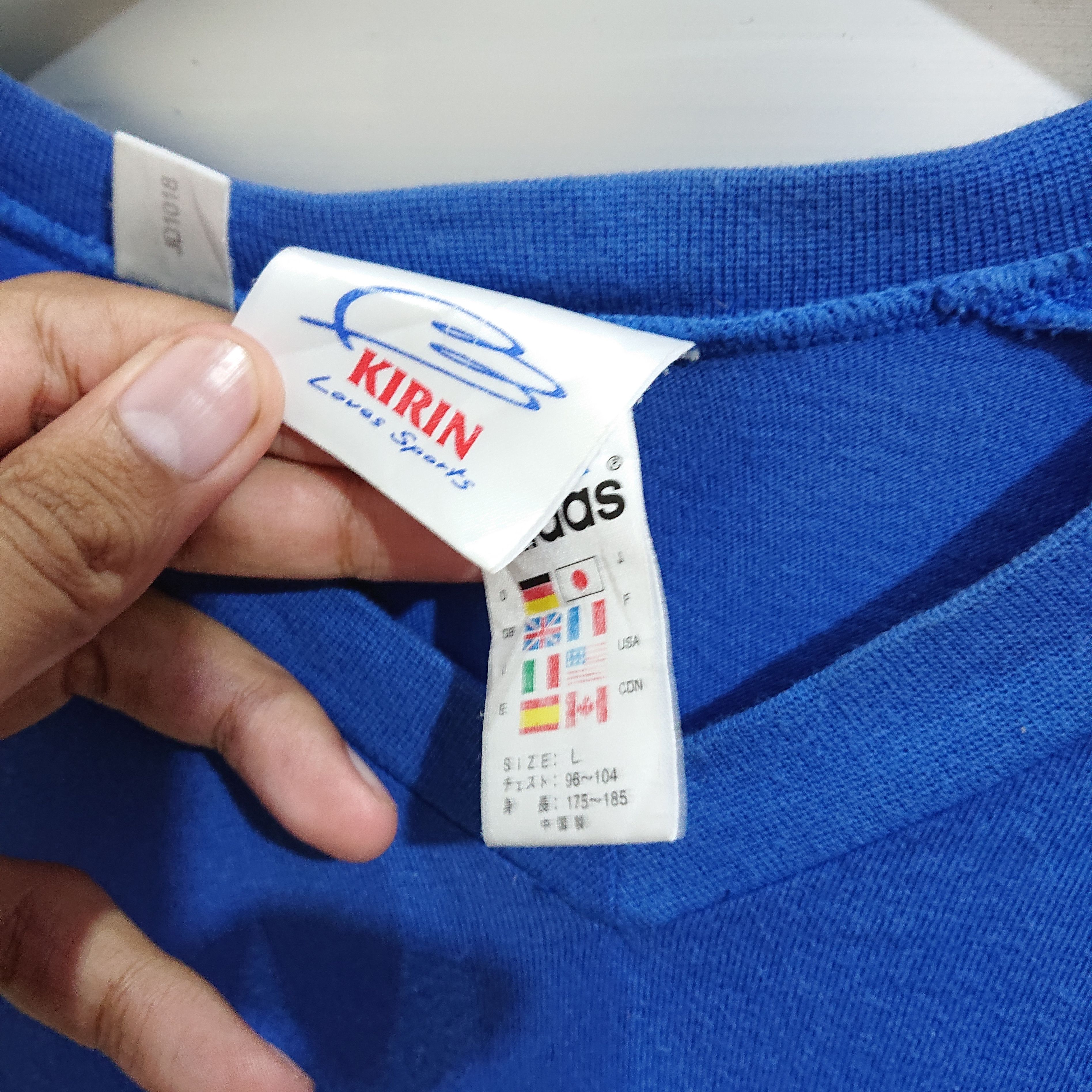 Adidas Vintage Adidas Kirin Football Japan 2004 tee Size US L / EU 52-54 / 3 - 6 Thumbnail