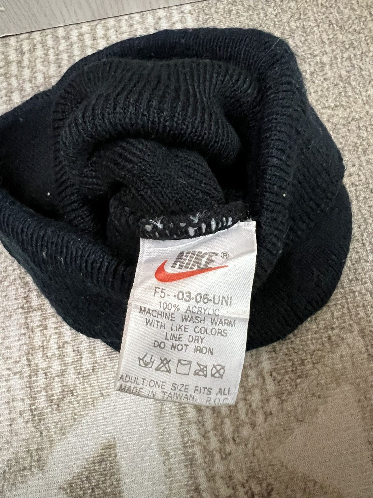 Nike Vintage Nike Swoosh Beanie Hats Size ONE SIZE - 6 Thumbnail