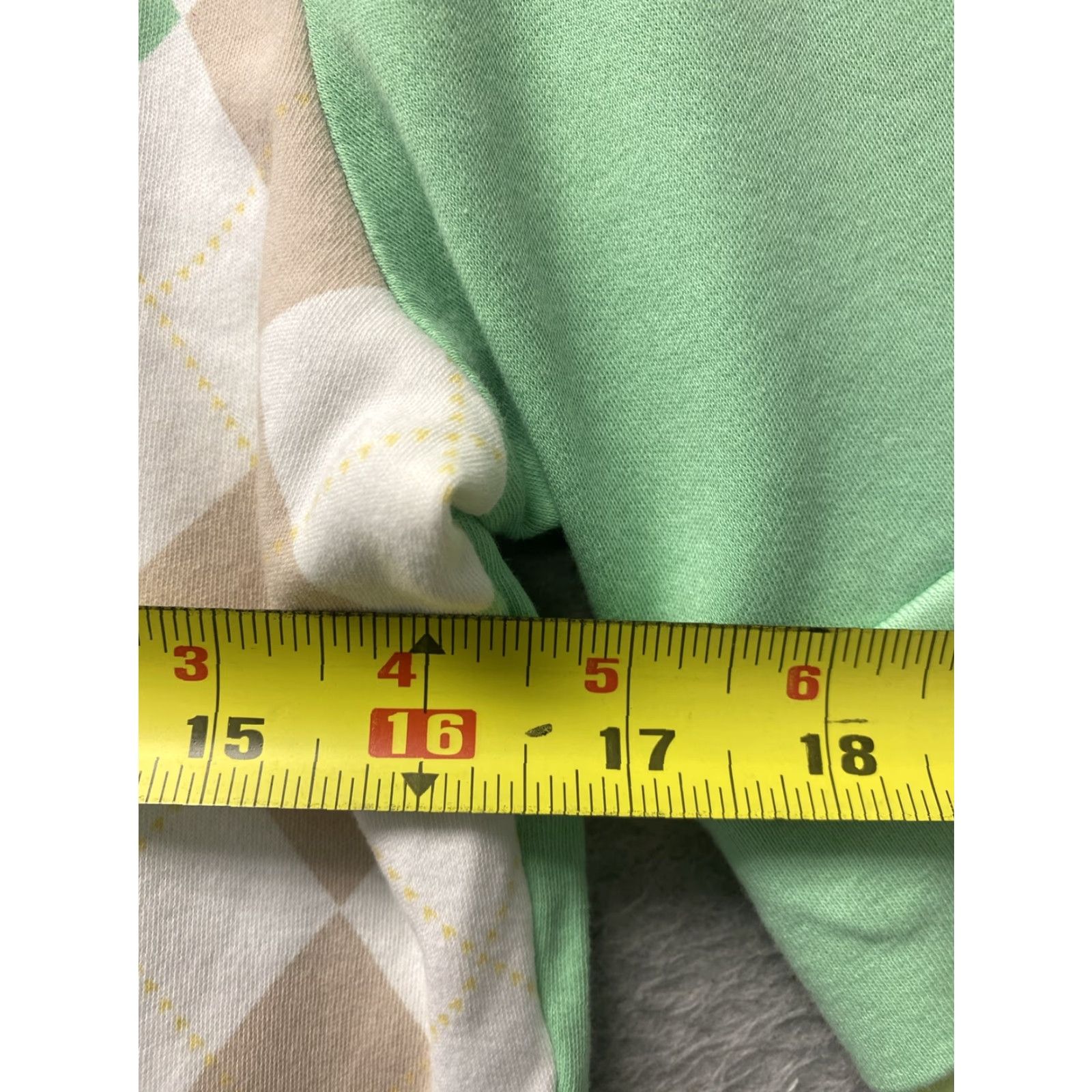 Izod IZOD Women Top M Green VNeck Short Sleeve polo Pullover Stretch/113-50 Size M / US 6-8 / IT 42-44 - 4 Thumbnail