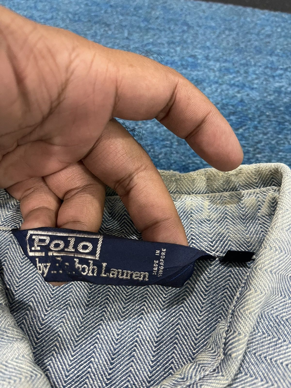 Polo Ralph Lauren Vintage Polo Ralph Lauren Distressed Zipper Jacket Size US L / EU 52-54 / 3 - 10 Thumbnail