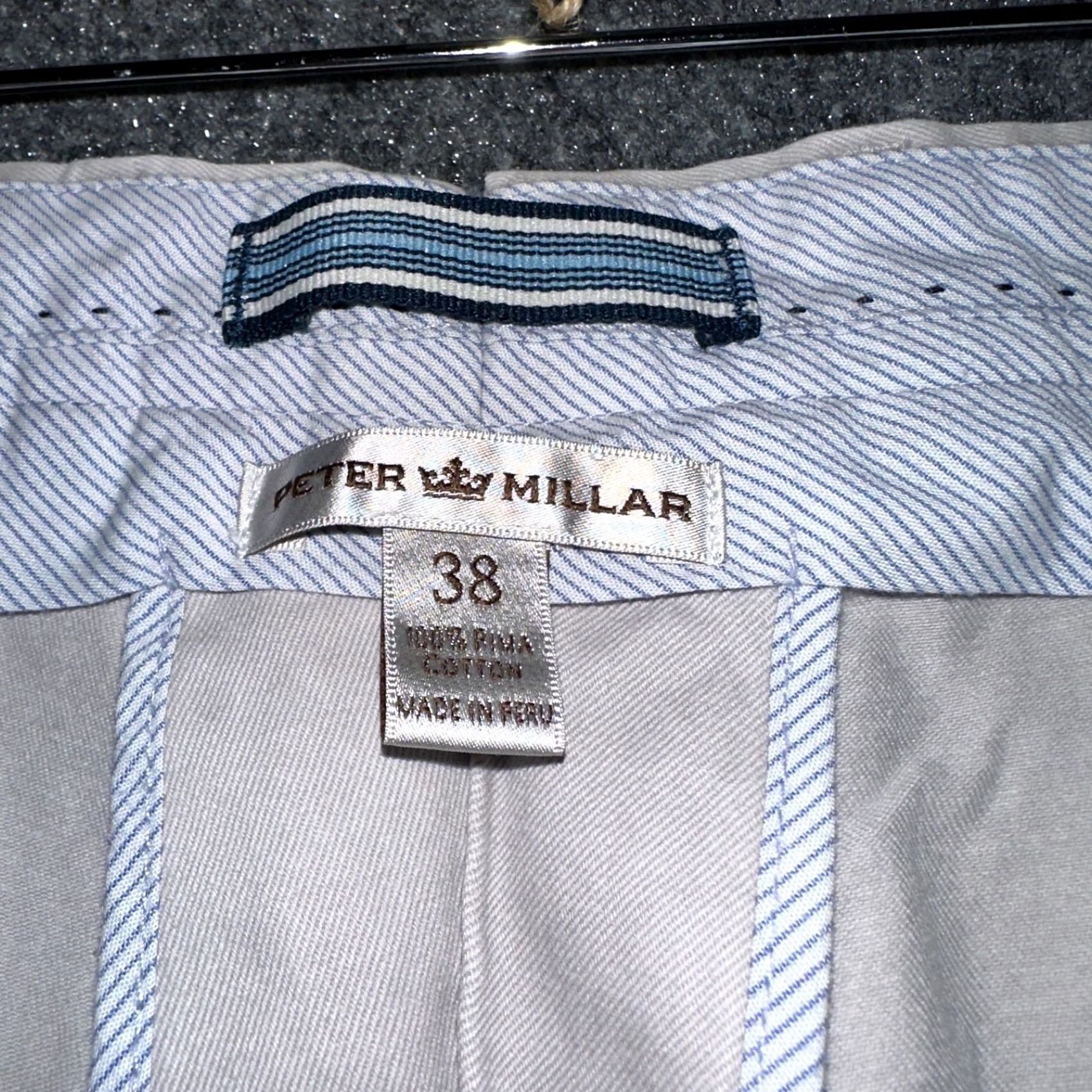 Peter Millar Peter Millar Pants Mens 38 Chino Gray Pima Cotton Flat Front Pockets Straight Size US 38 / EU 54 - 5 Thumbnail