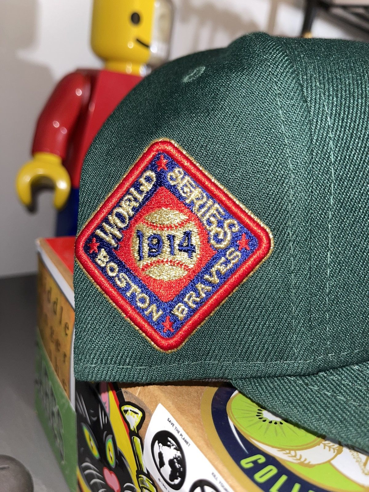 Hat Club × MyFitteds × New Era 7 3/8 Hat Club Wintergreen Boston Braves Icy Blue UV Size 38 - 7 Thumbnail
