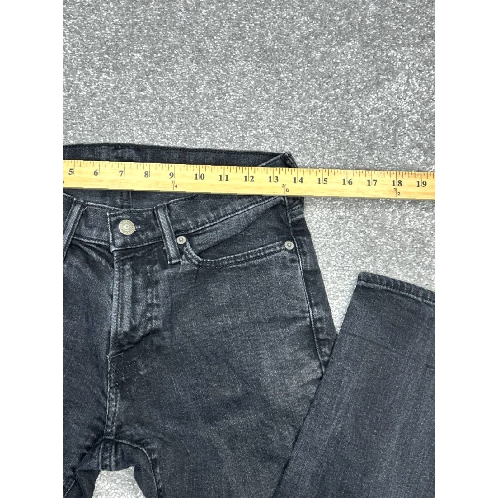 Abercrombie & Fitch Abercrombie & Fitch Langdon Skinny Stretch Jeans Mens 28 Black Low Rise 28x27 Jeans Mens Black Skinny 28 27 Vintage No Pattern Solid 5-Pocket Denim Size US 28 / EU 44 - 6 Thumbnail