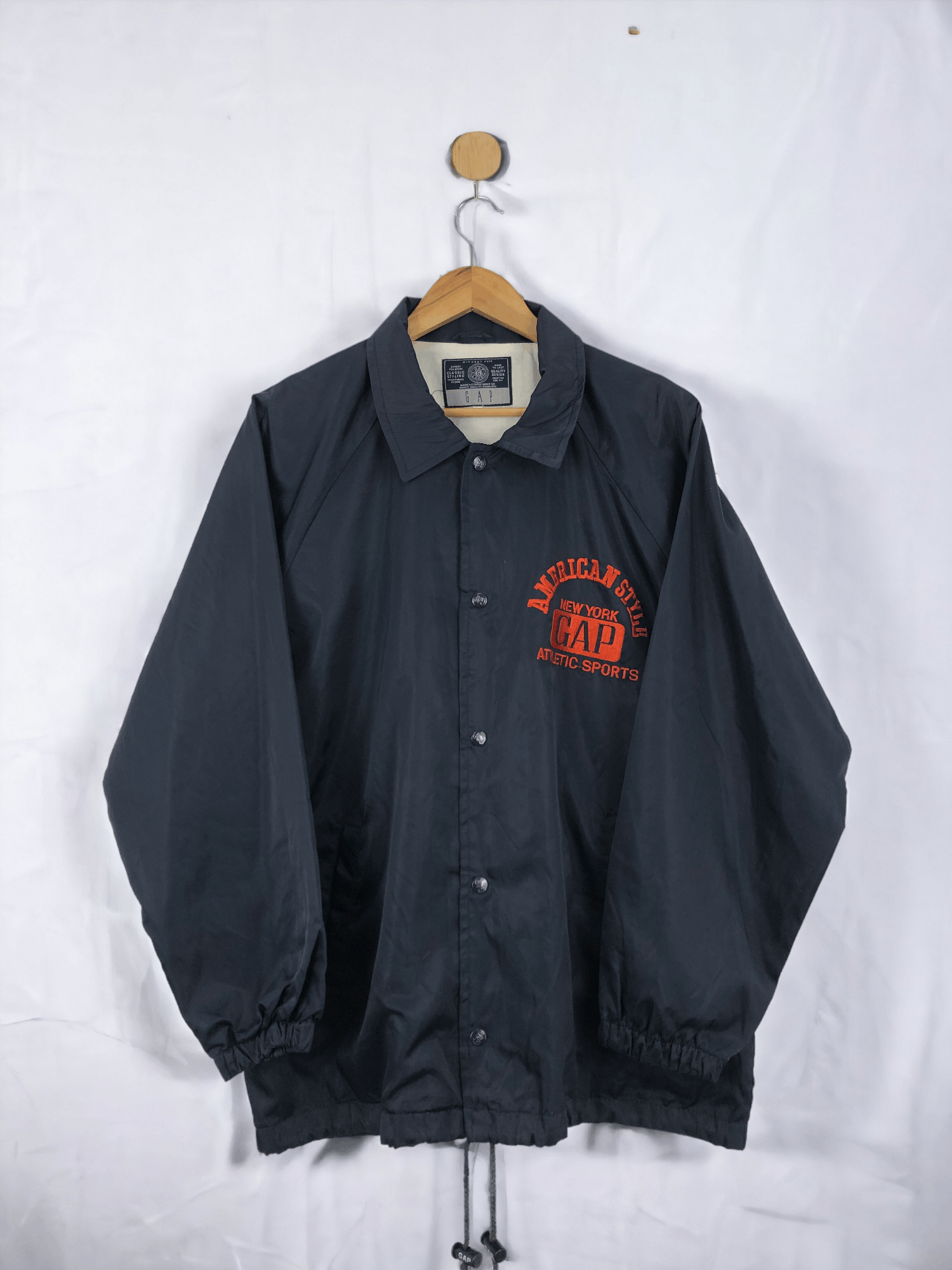 Gap Vintage Gap Embroidered Big Logo Button Up Light Jacket Size US XL / EU 56 / 4 - 3 Thumbnail