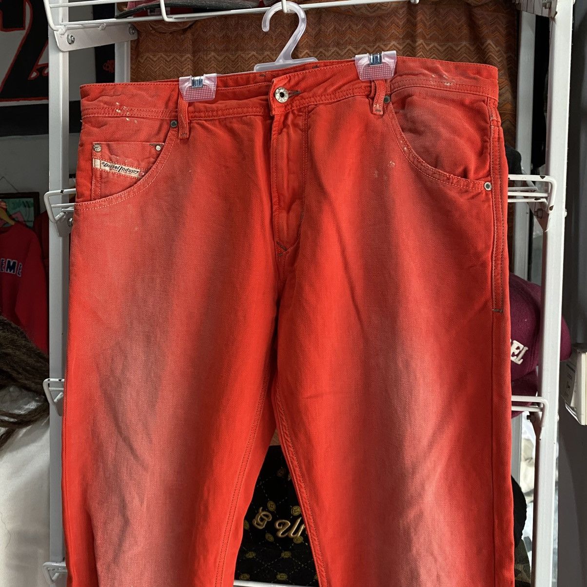 Diesel Diesel Krayver Vintage Red Distressed Jeans Size US 34 / EU 50 - 3 Thumbnail