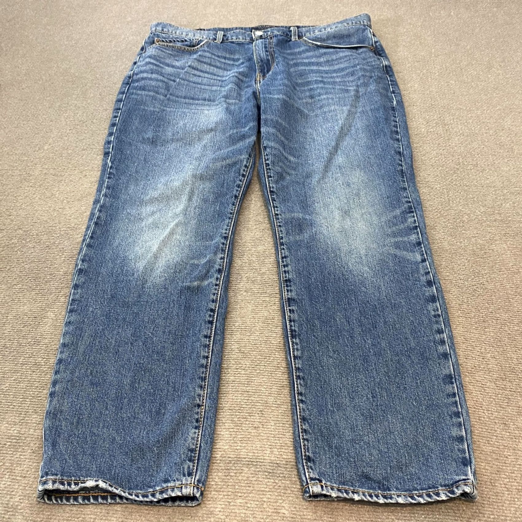 Lucky Brand Lucky Brand 121 Slim Straight Jeans Mens Size 38x30 Blue Denim Pants Distressed Size US 38 / EU 54 - 3 Thumbnail