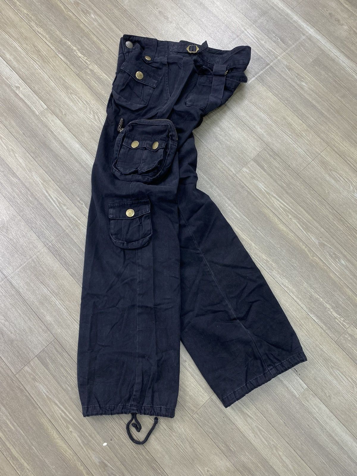 If Six Was Nine 2000s Freak Sly 3D Bondage Gothic Punk Lgb Cargo Pants Y2K Size US 28 / EU 44 - 1 Thumbnail