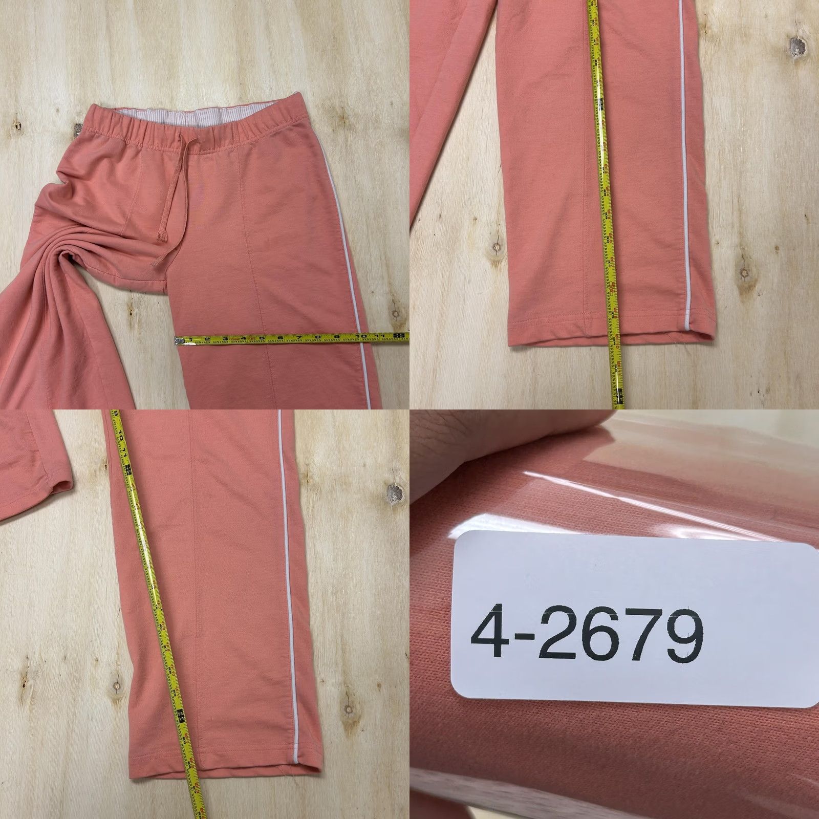 Pinko VINTAGE Fuda Sweatpants Womens Petite Medium Pink Knit Elastic Waist Loungewear Size 32" / US 10 / IT 46 - 8 Thumbnail