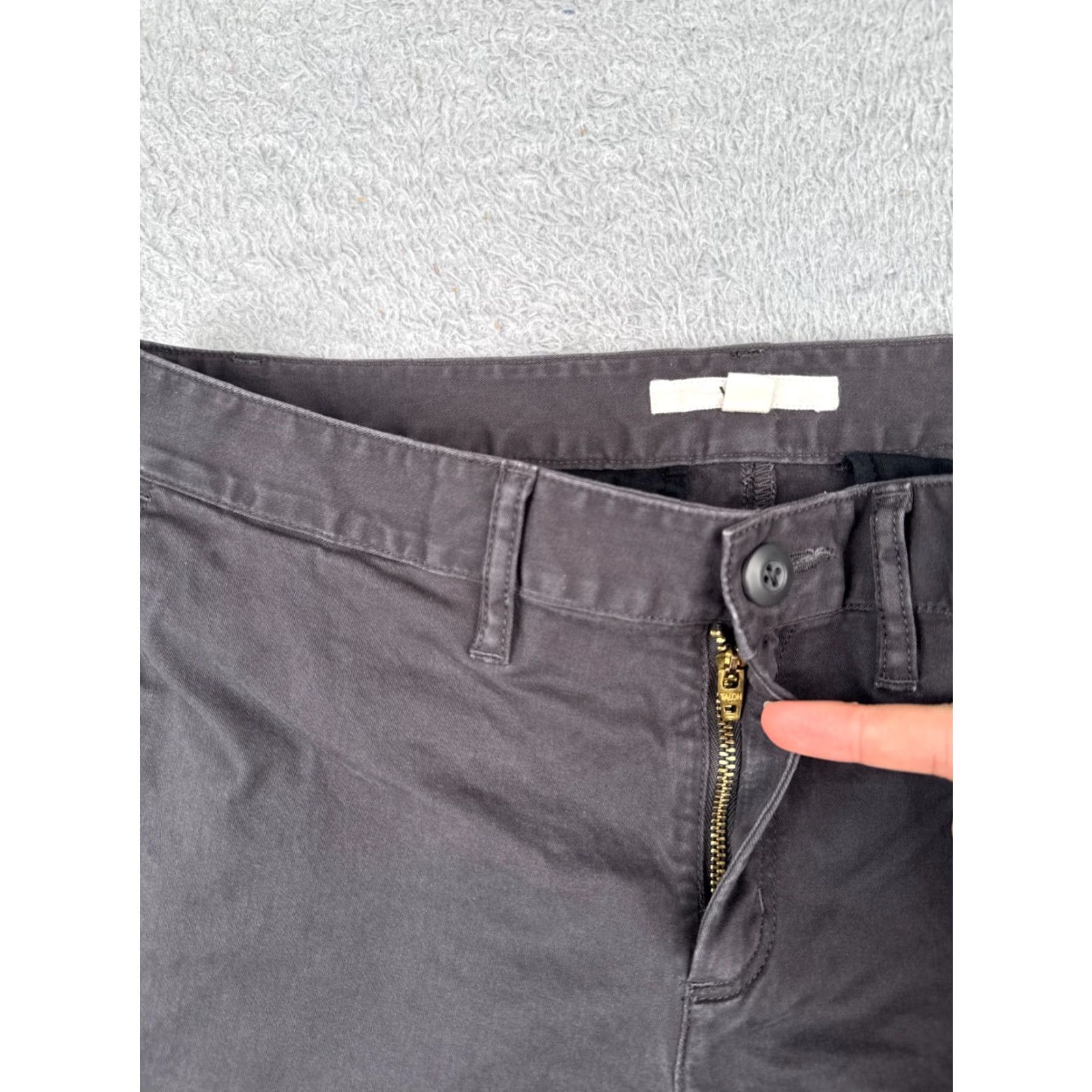 Vans VANS Women's Shorts Casual Chino Cotton Blend Size 9 Gray 5-Pocket Skateboard Summer Size 30" / US 8 / IT 44 - 6 Thumbnail
