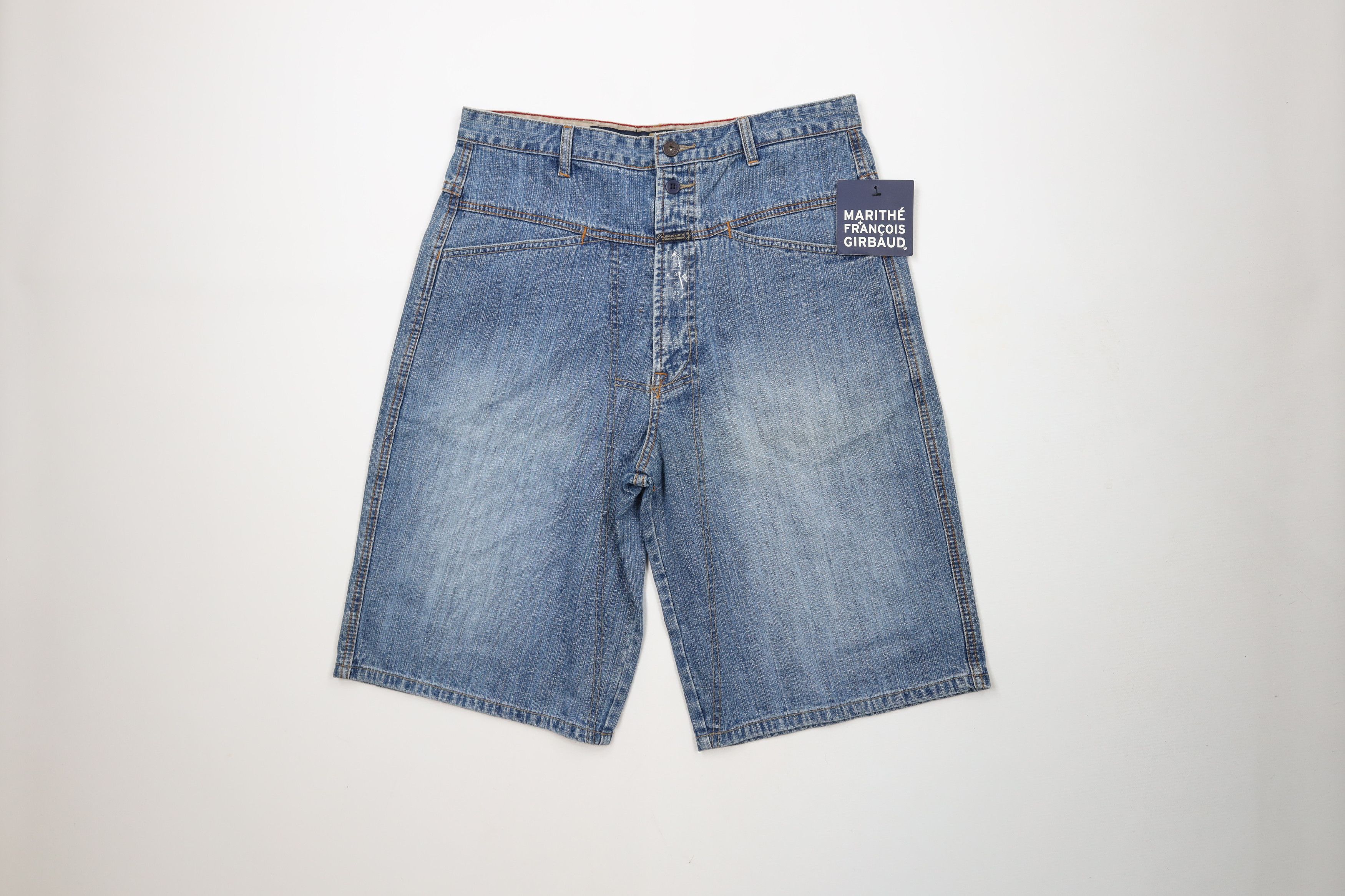 Deadstock Vintage 90s Marithe Francois Girbaud Denim Shorts