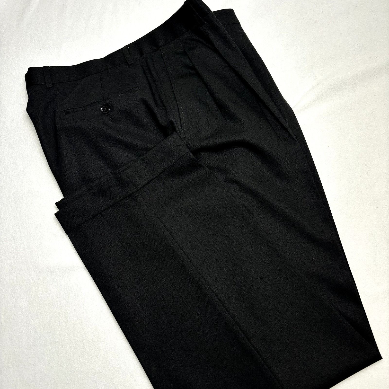 Pronto Uomo Pronto Uomo Men's Suit 42L Black Wool 2-Piece: Blazer & Dres Size 42L - 5 Thumbnail