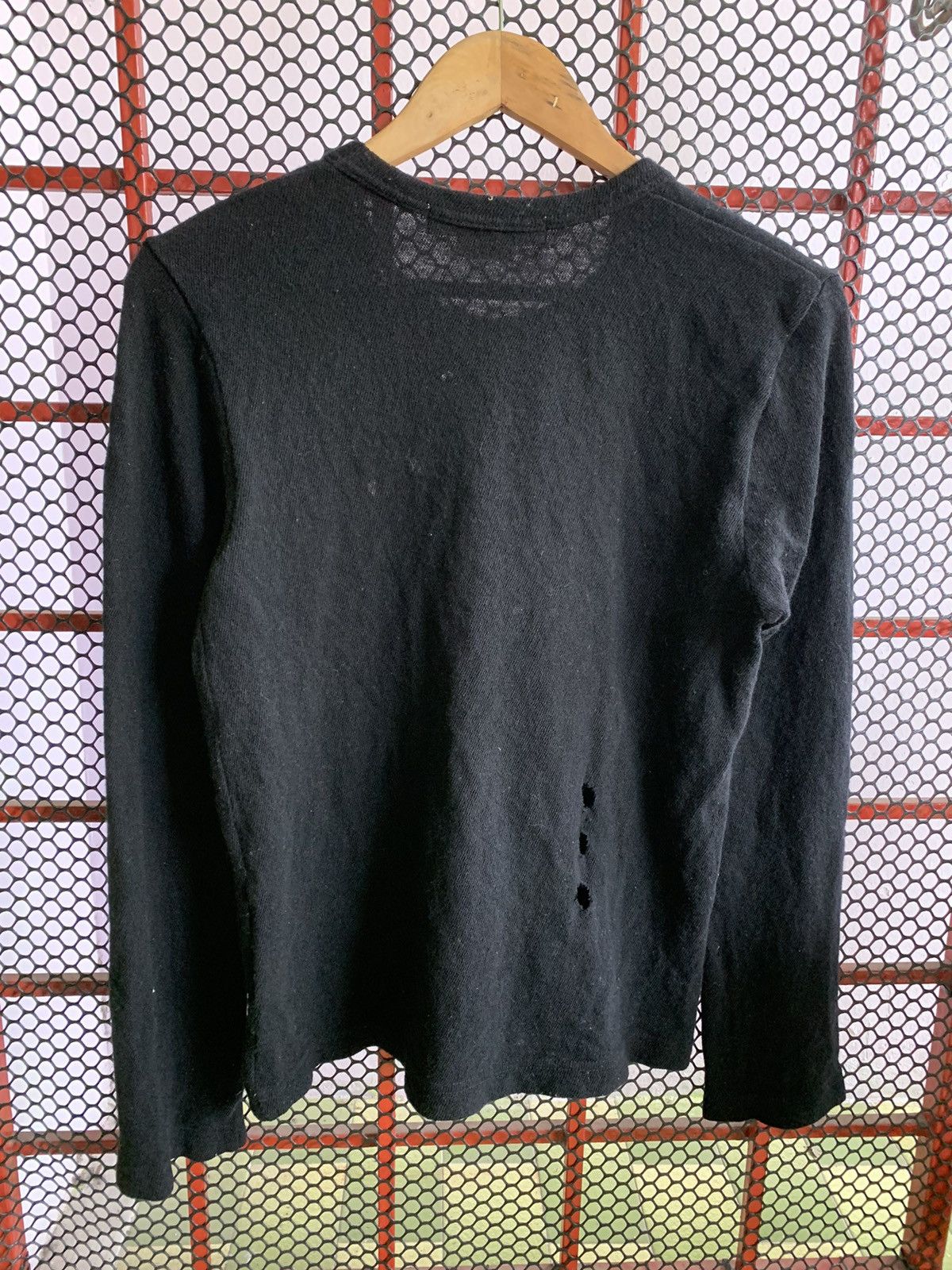 Comme des Garcons SHIRT 💥Final💥Rei Kawakubo Comme Des Garcons Distressed Wool Shirt Size S / US 4 / IT 40 - 3 Thumbnail
