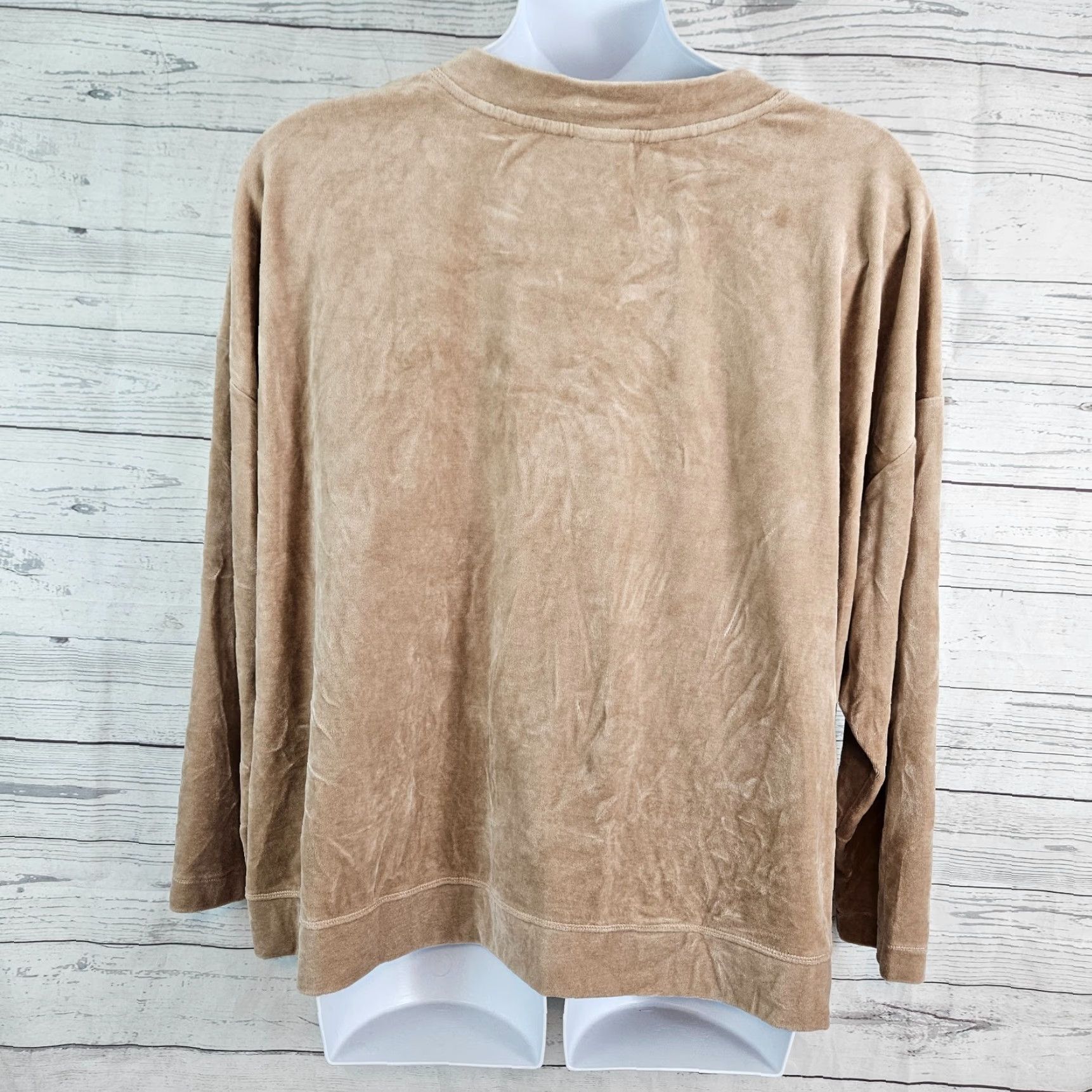 J. Jill **J Jill Women's Solid Brown Long Sleeve Cotton Blend Blouse Size 4X** User: J Jill Women's Solid Brown Long Sleeve Cotton Blend Blouse Size 4X Size XXL / US 16-18 / IT 52-54 - 3 Thumbnail