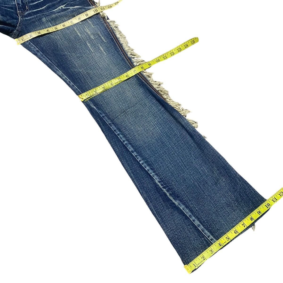 Tornado Mart Vintage Tornado Mart Spiral Cut Denim Flare Jeans Size 28" / US 6 / IT 42 - 19 Thumbnail