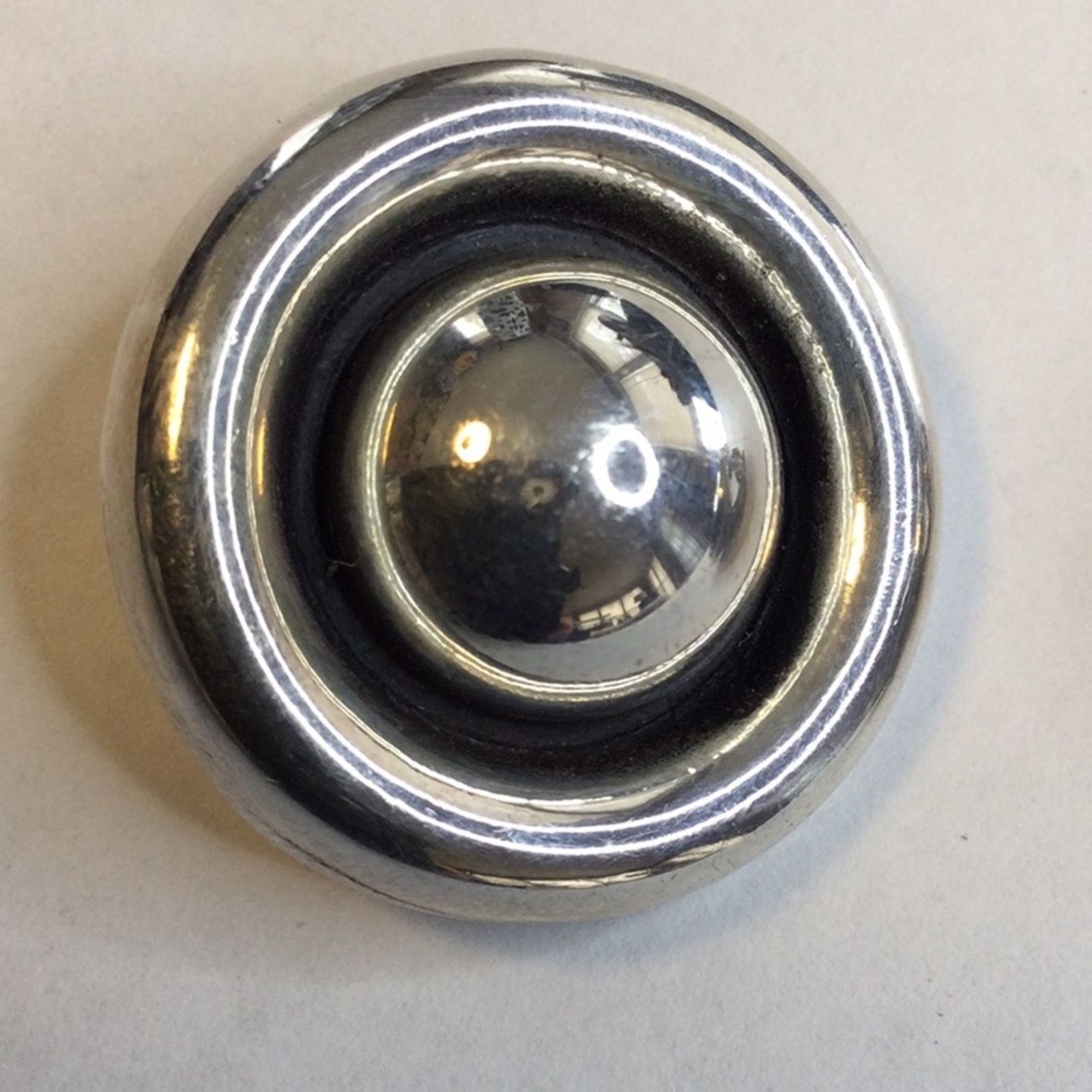 Other Sterling Silver & Black Vintage Round Clip-On Earrings Size ONE SIZE - 14 Thumbnail