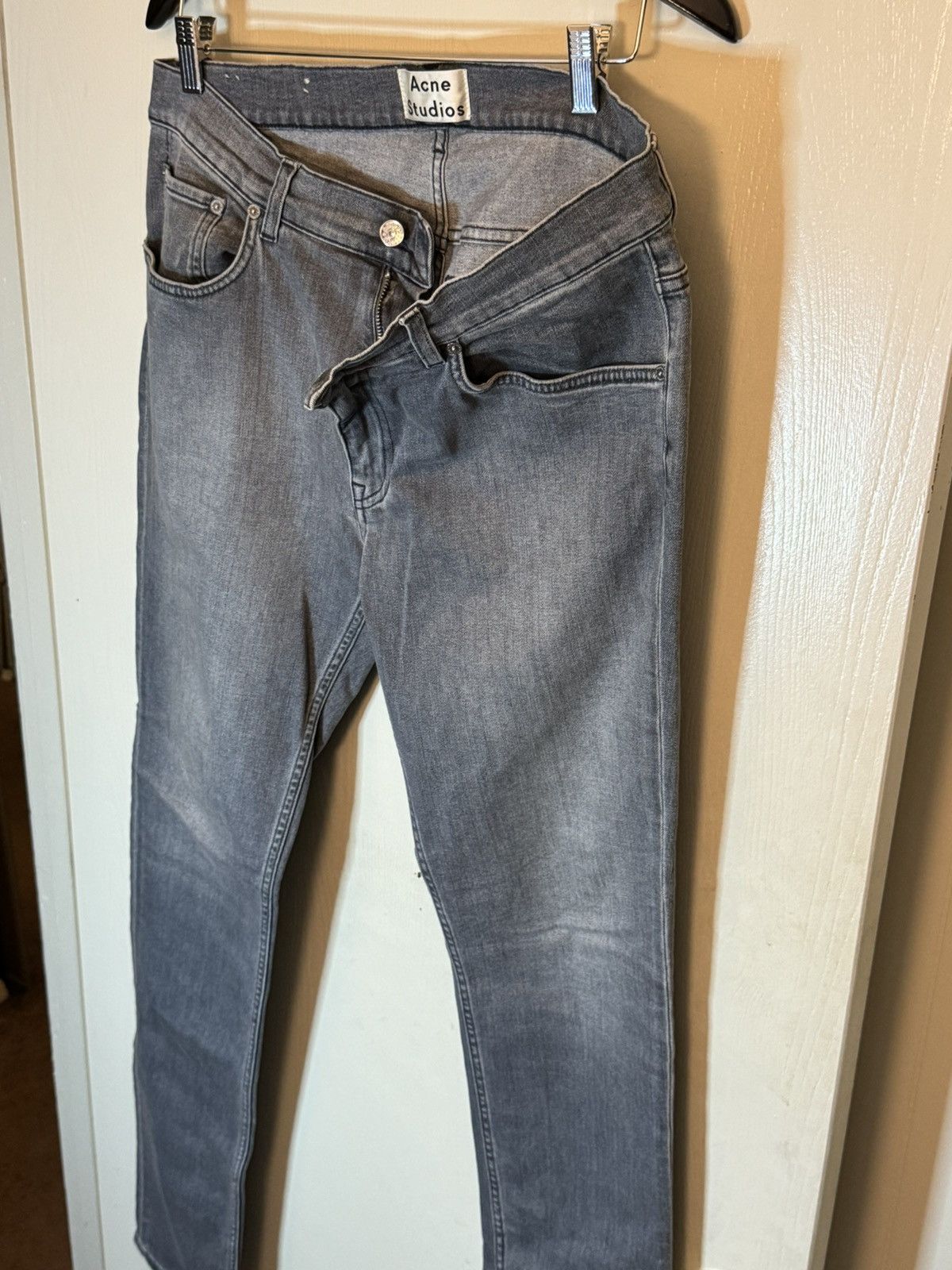 Acne Studios Acne Studios Ace Light Grey Stretch Denim Jeans Size US 34 / EU 50 - 1 Thumbnail