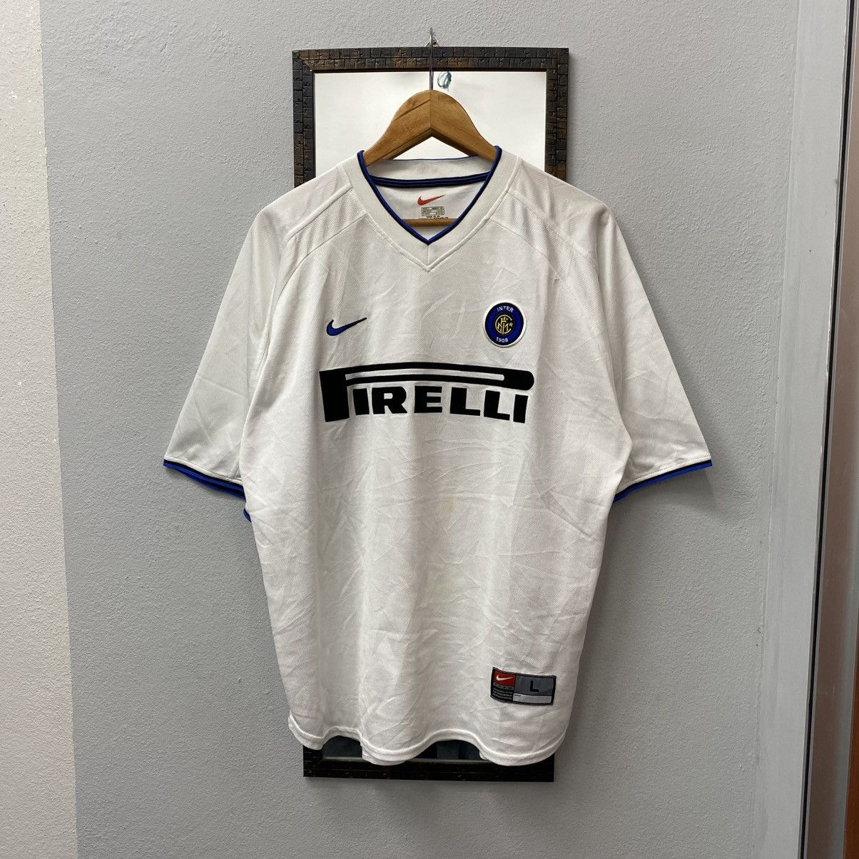 Nike Vintage 99/00 INTER MILAN Fc Firelli Away Kit Nike Jersey Size US L / EU 52-54 / 3 - 1 Thumbnail